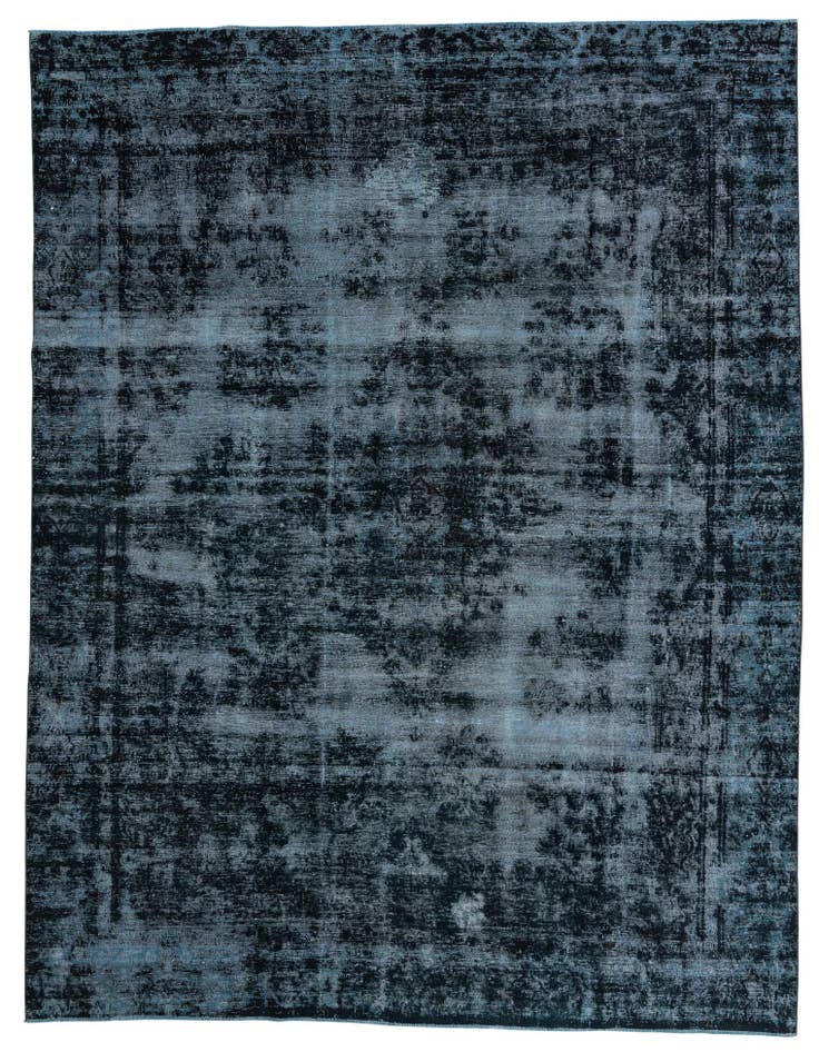 Detail image of 9' 1 x 12' Hand Knotted Ultra Vintage Persian Wool Rug