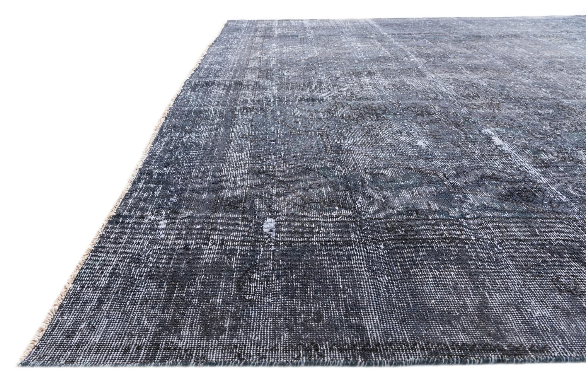 9' 5 x 12' 2 Hand Knotted Ultra Vintage Persian Wool Rug