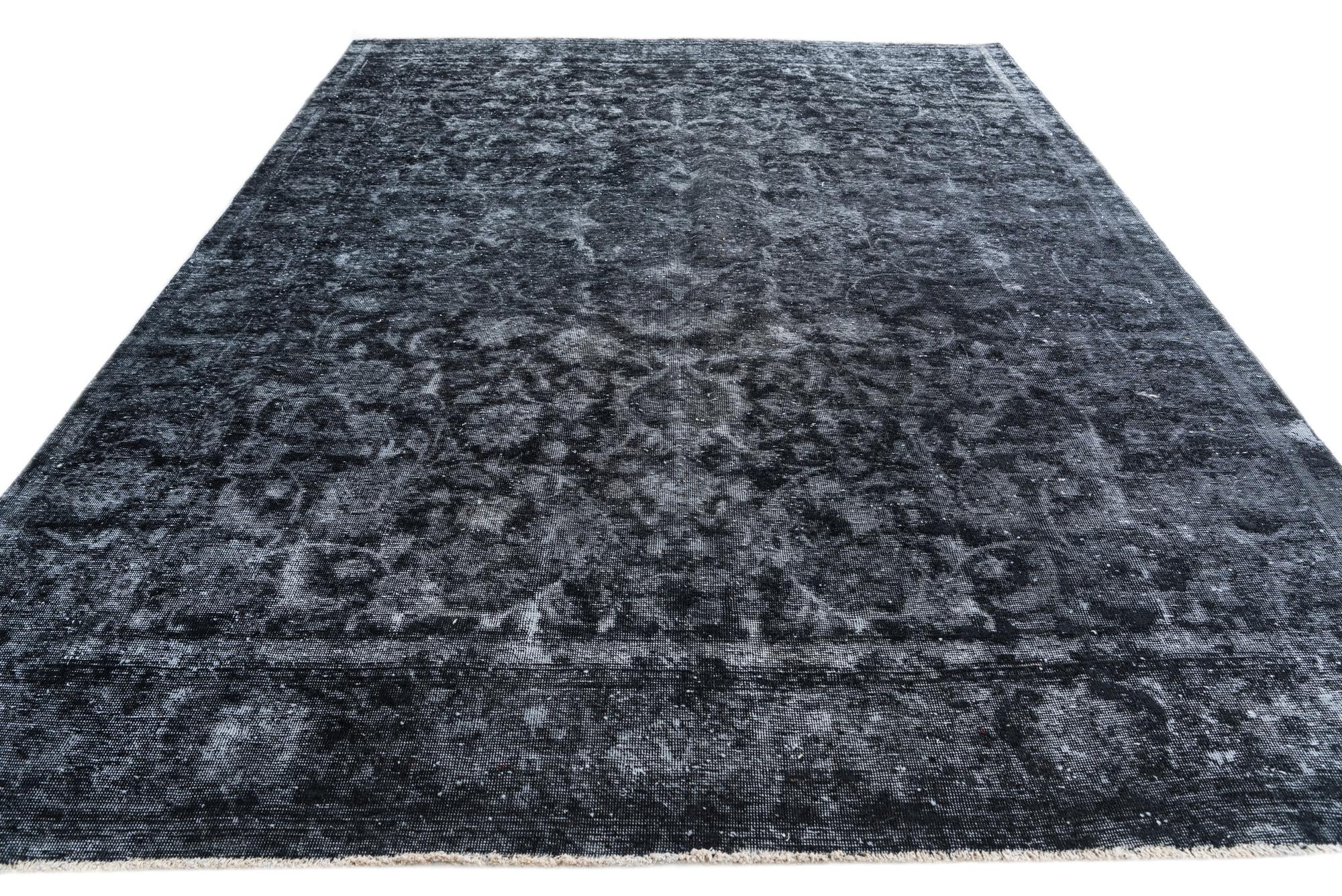 8' x 11' Hand Knotted Ultra Vintage Persian Wool Rug