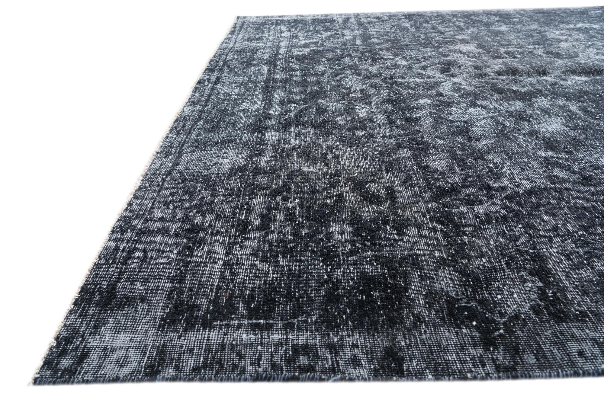 8' x 11' Hand Knotted Ultra Vintage Persian Wool Rug
