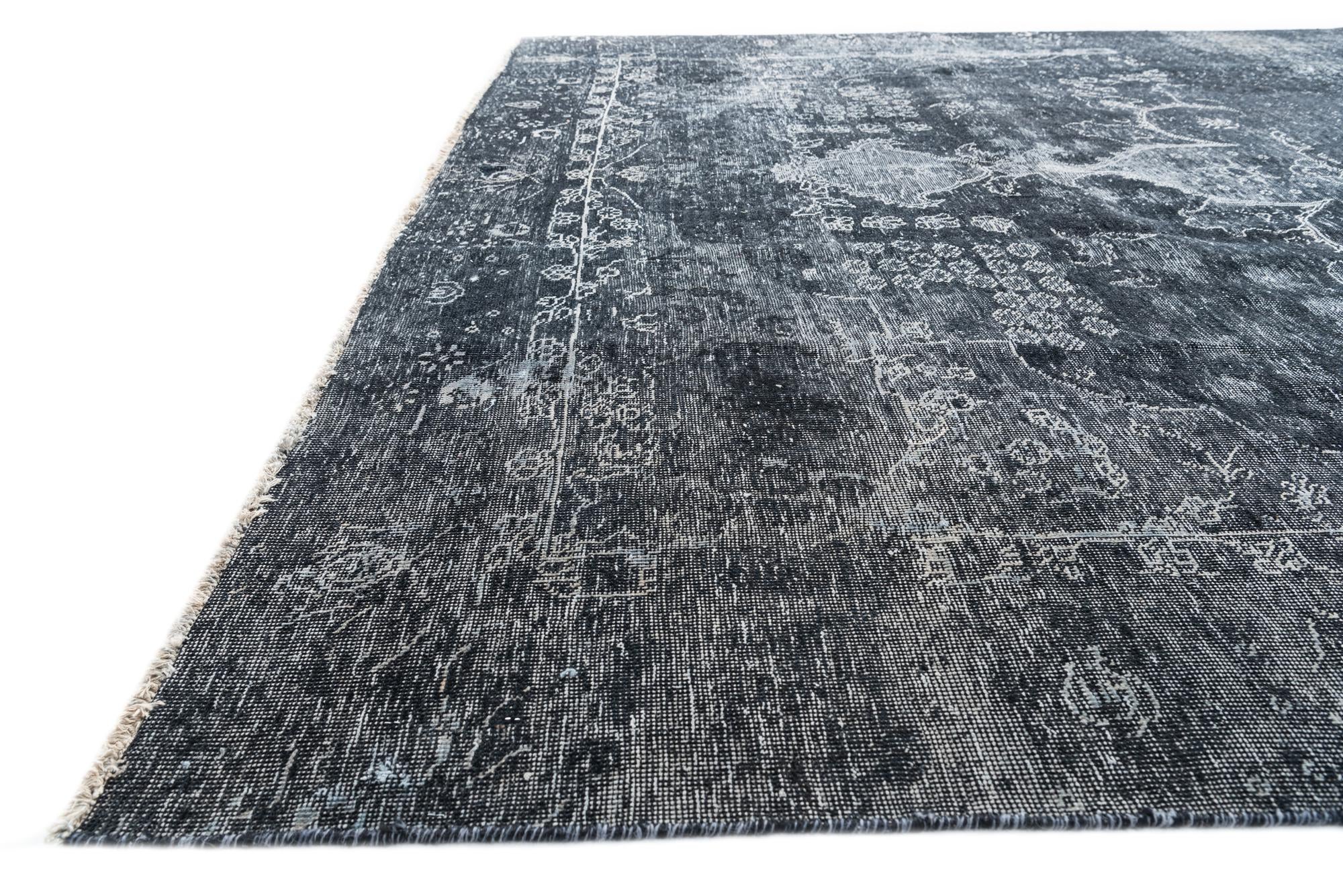 9' x 12' 1 Hand Knotted Ultra Vintage Persian Wool Rug