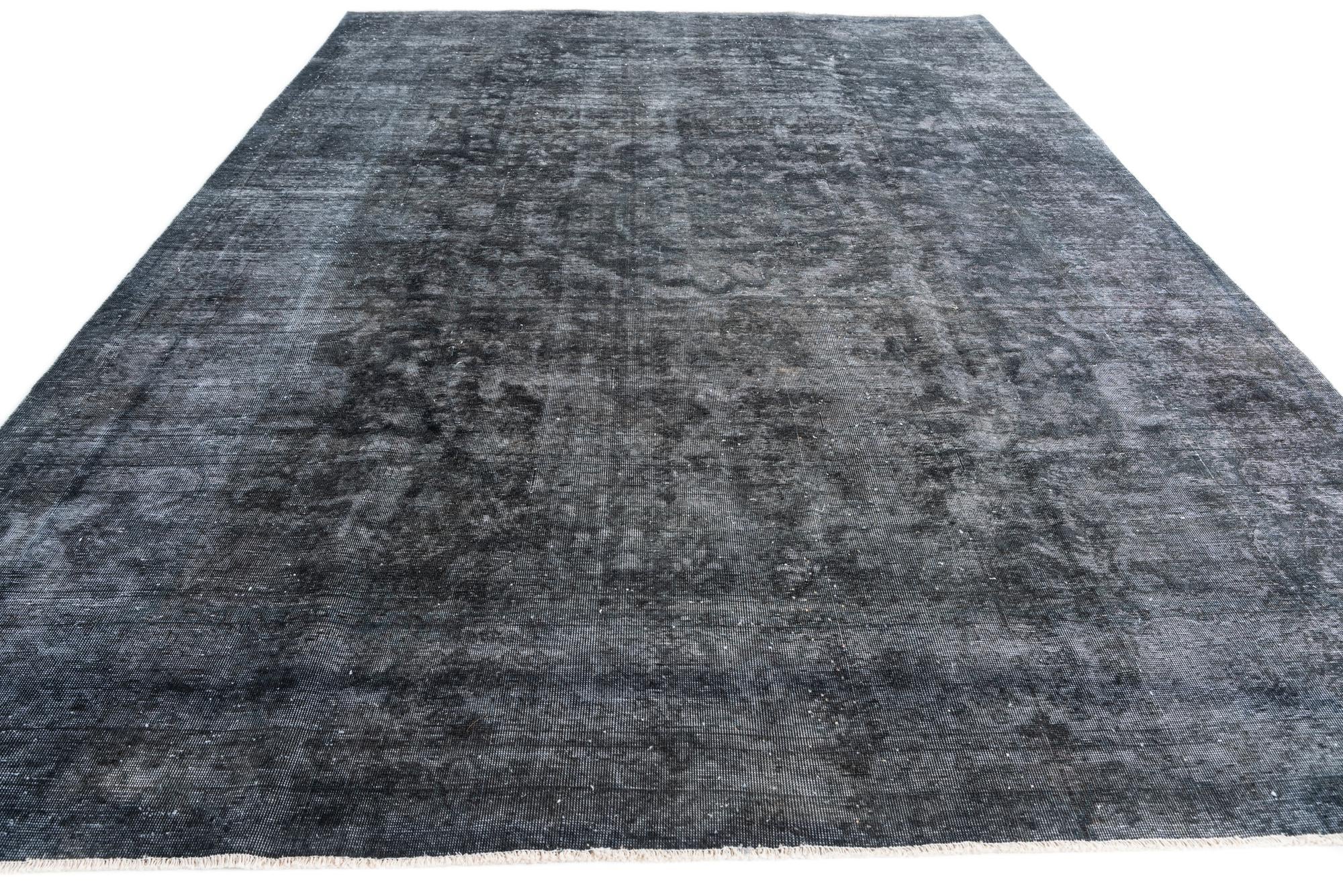9' 1 x 12' 7 Hand Knotted Ultra Vintage Persian Wool Rug