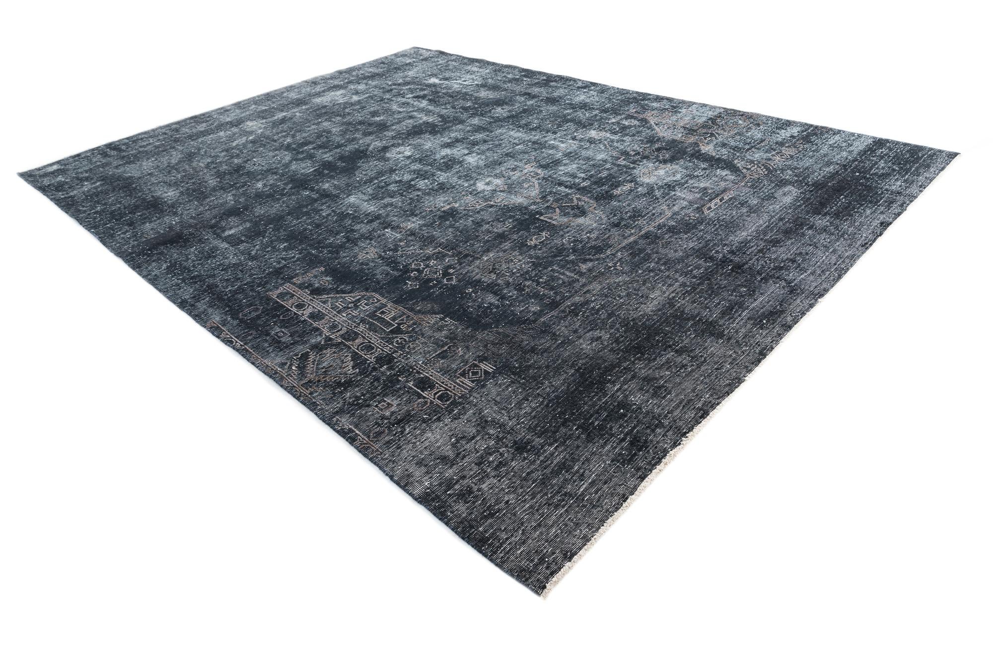 9' 2 x 12' 4 Hand Knotted Ultra Vintage Persian Wool Rug