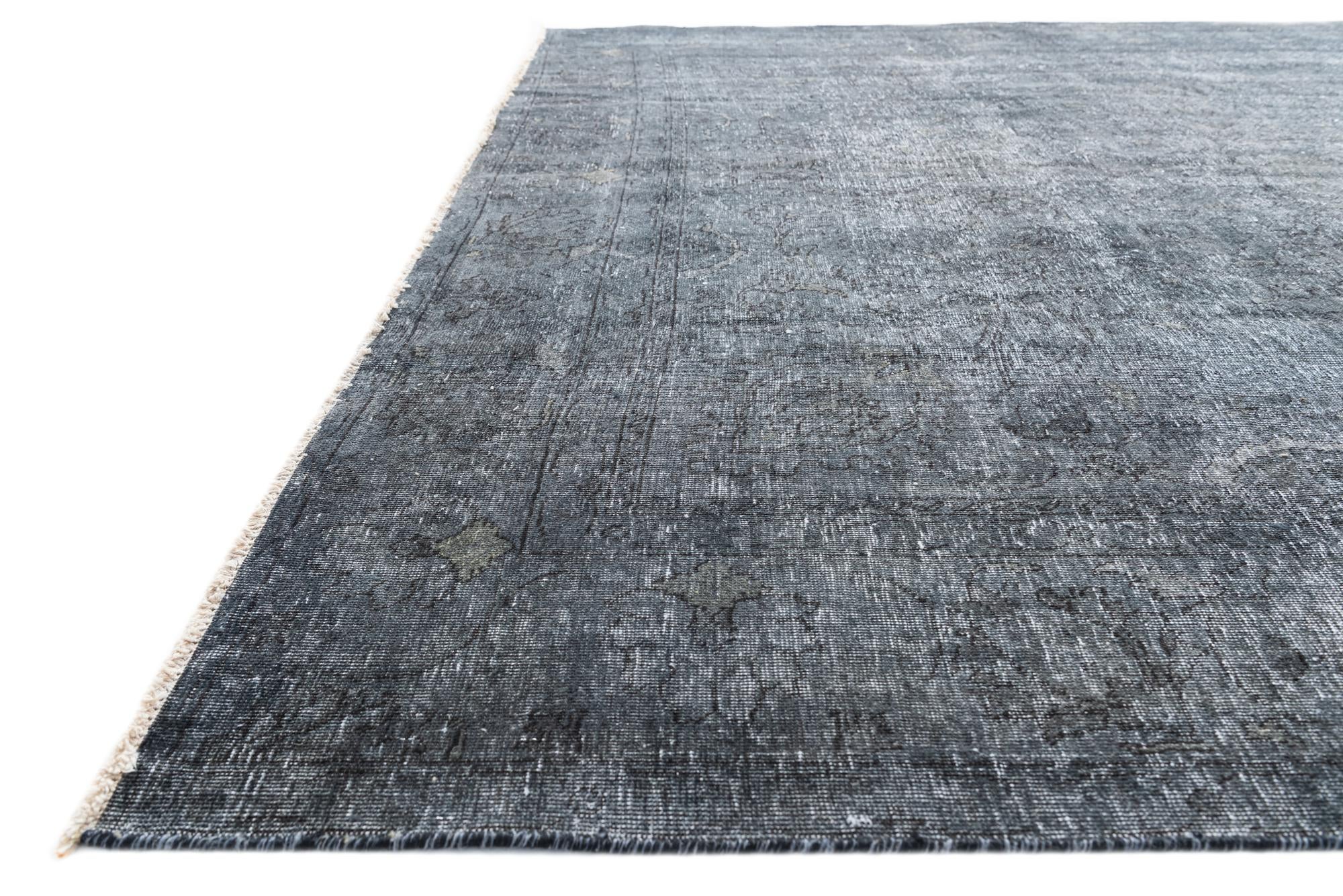 9' 4 x 12' 3 Hand Knotted Ultra Vintage Persian Wool Rug