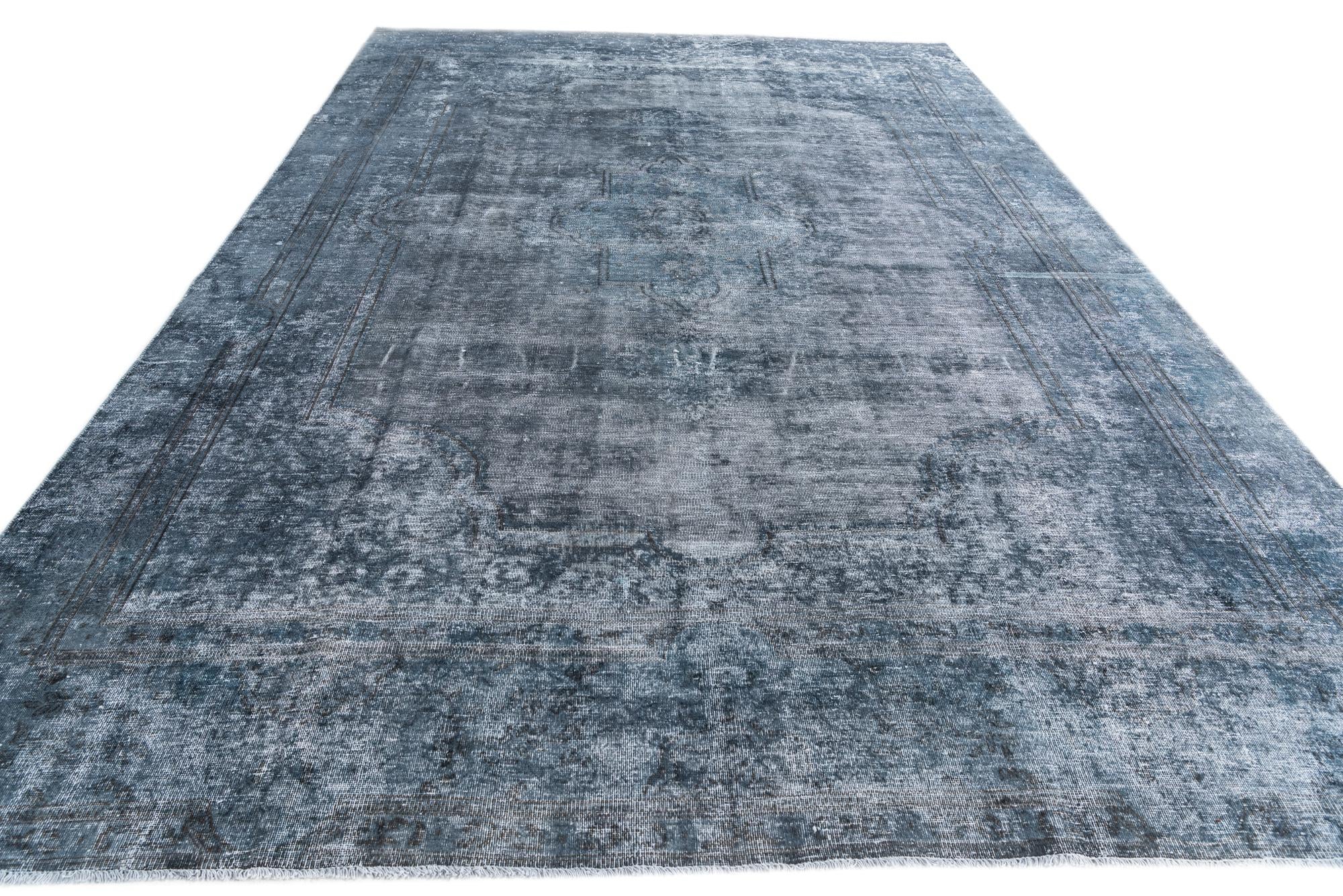 8' 8 x 12' 10 Hand Knotted Ultra Vintage Persian Wool Rug