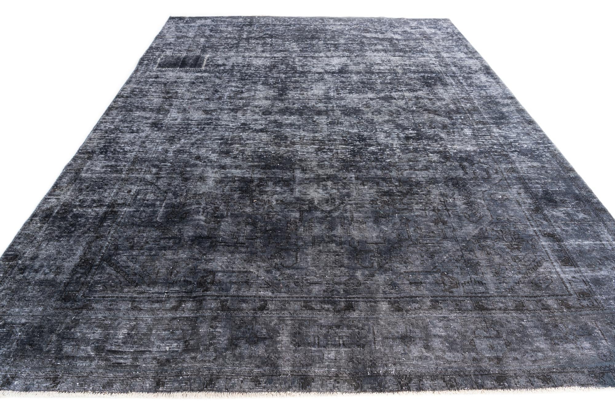 8' x 10' 9 Hand Knotted Ultra Vintage Persian Wool Rug