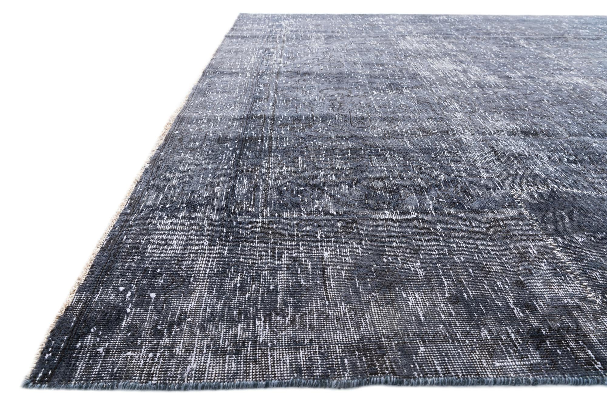 8' x 10' 9 Hand Knotted Ultra Vintage Persian Wool Rug