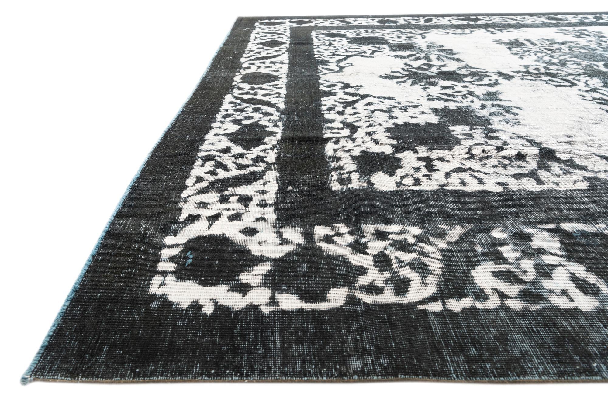 9' 1 x 12' 4 Hand Knotted Ultra Vintage Persian Wool Rug