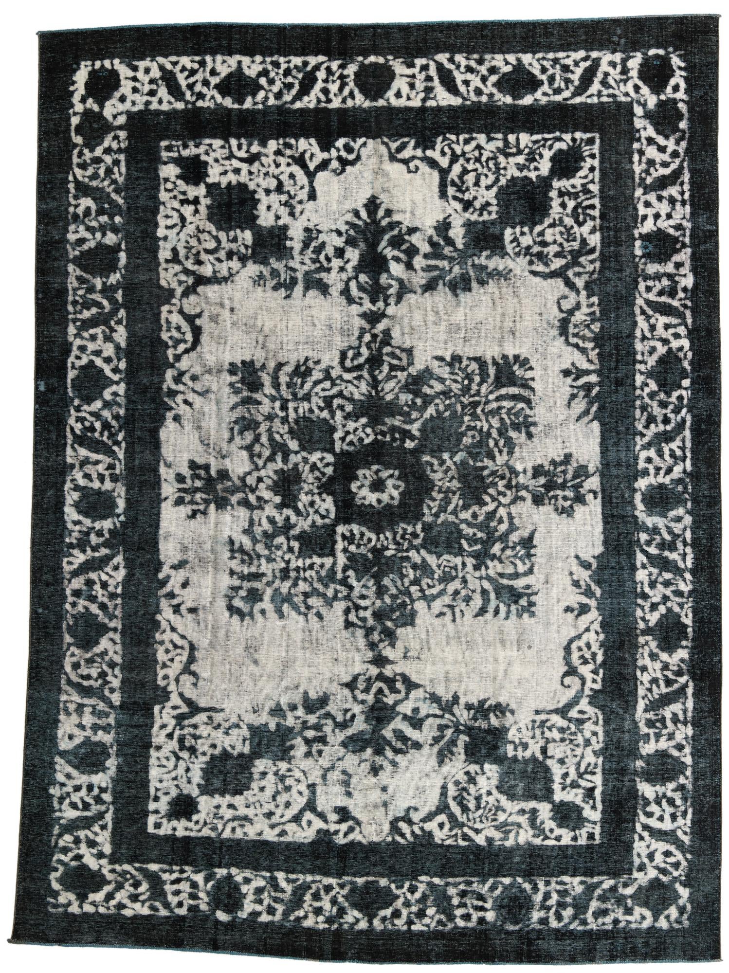 9' 1 x 12' 4 Hand Knotted Ultra Vintage Persian Wool Rug