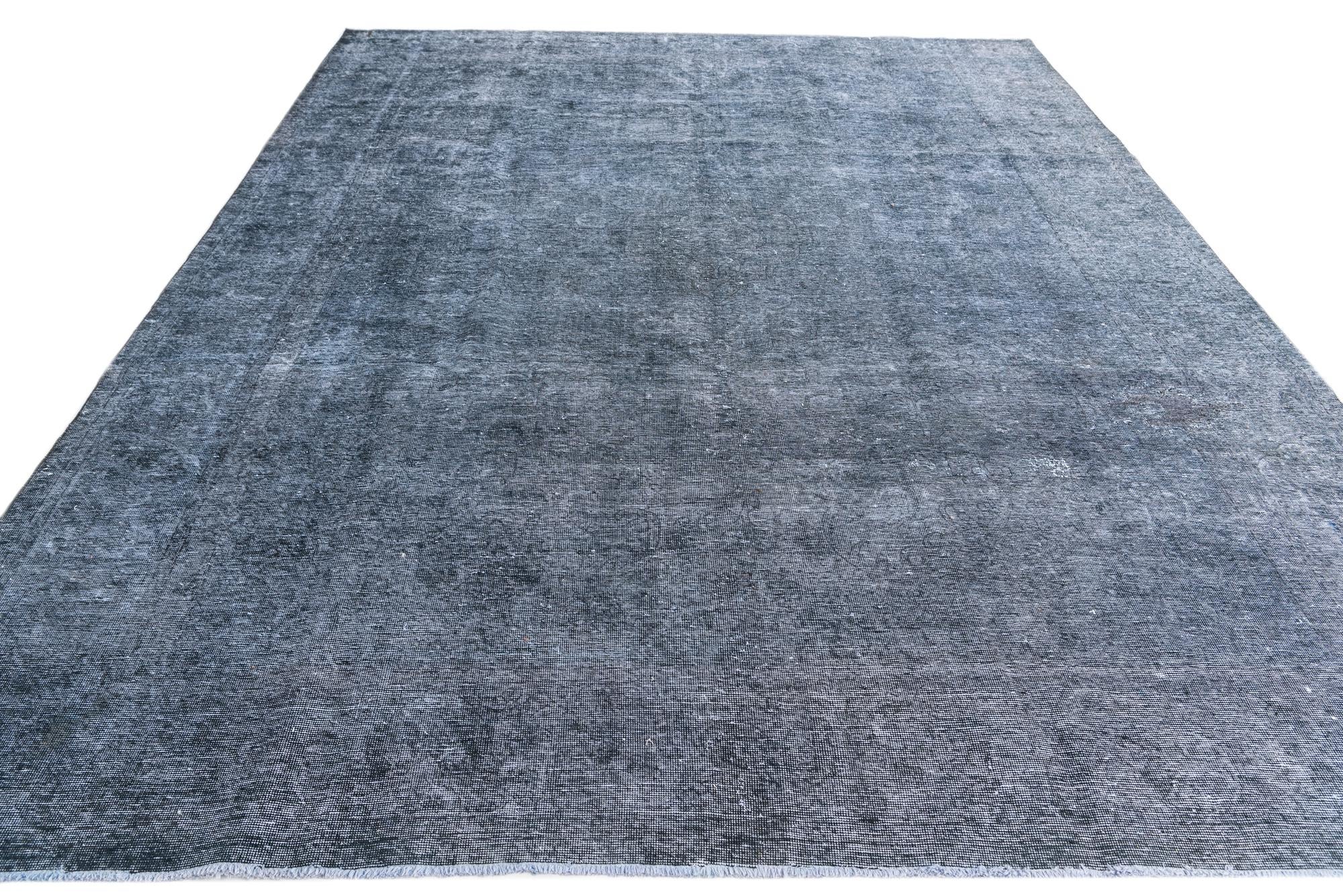 9' 3 x 12' 1 Hand Knotted Ultra Vintage Persian Wool Rug