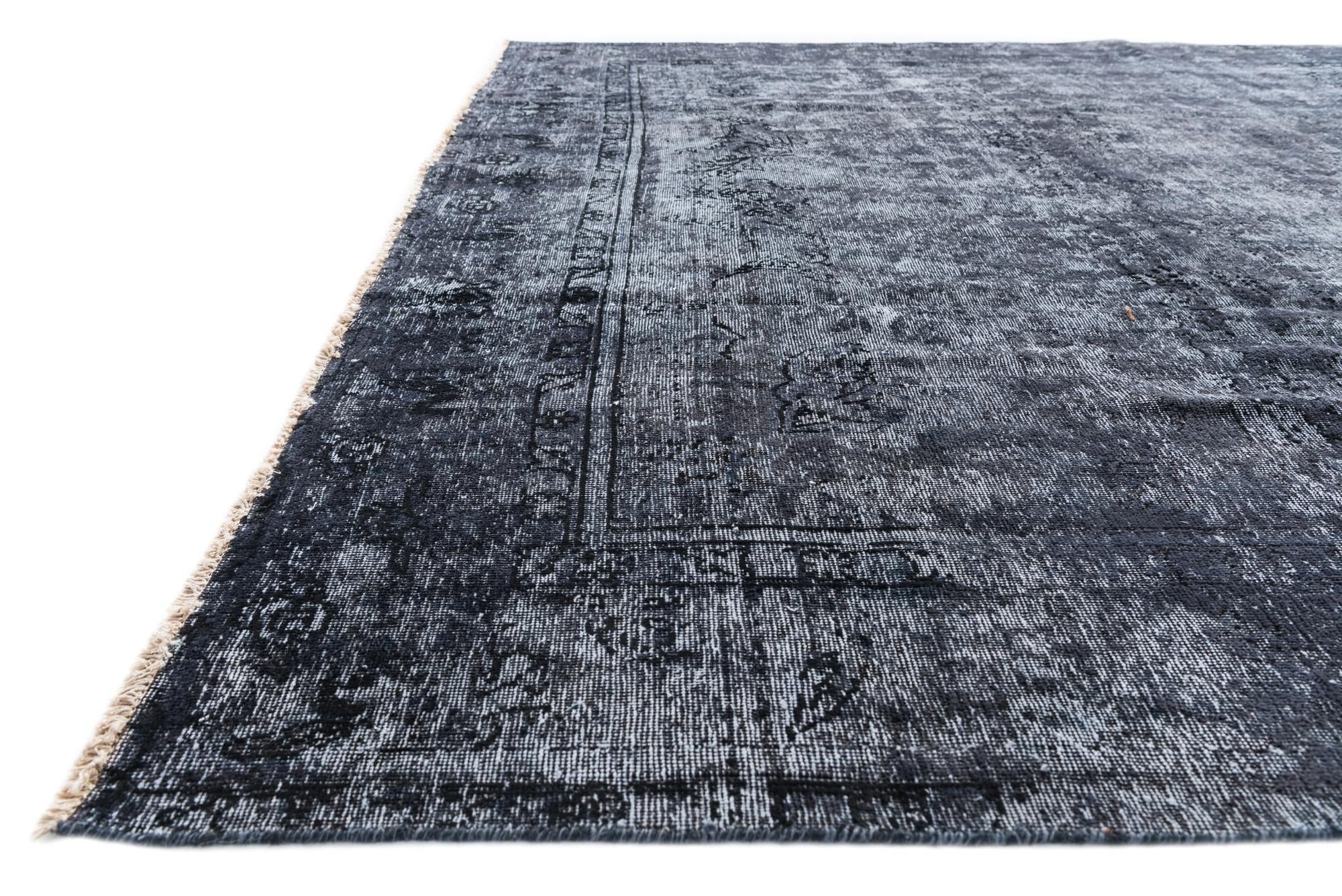 9' 9 x 13' 4 Hand Knotted Ultra Vintage Persian Wool Rug