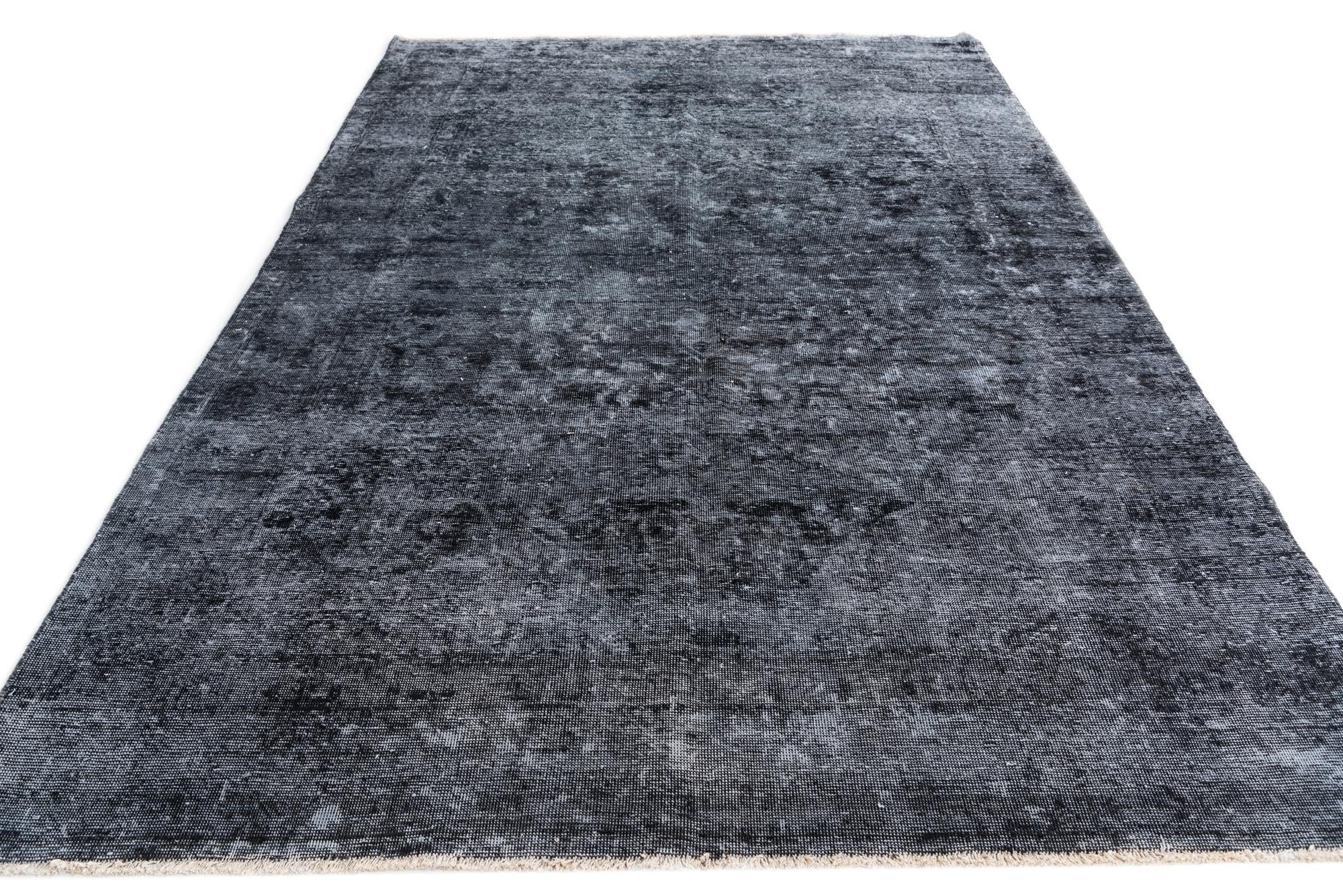 6' 5 x 9' 9 Hand Knotted Ultra Vintage Persian Wool Rug