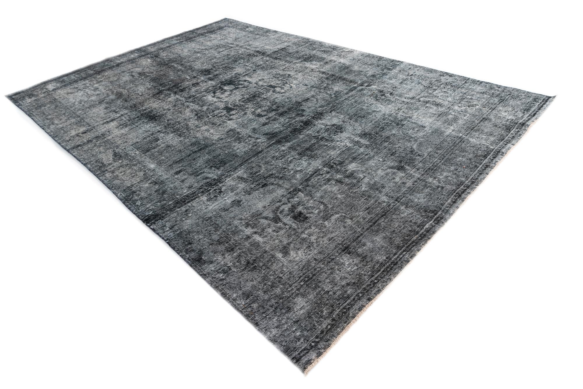 8' 8 x 12' 5 Hand Knotted Ultra Vintage Persian Wool Rug