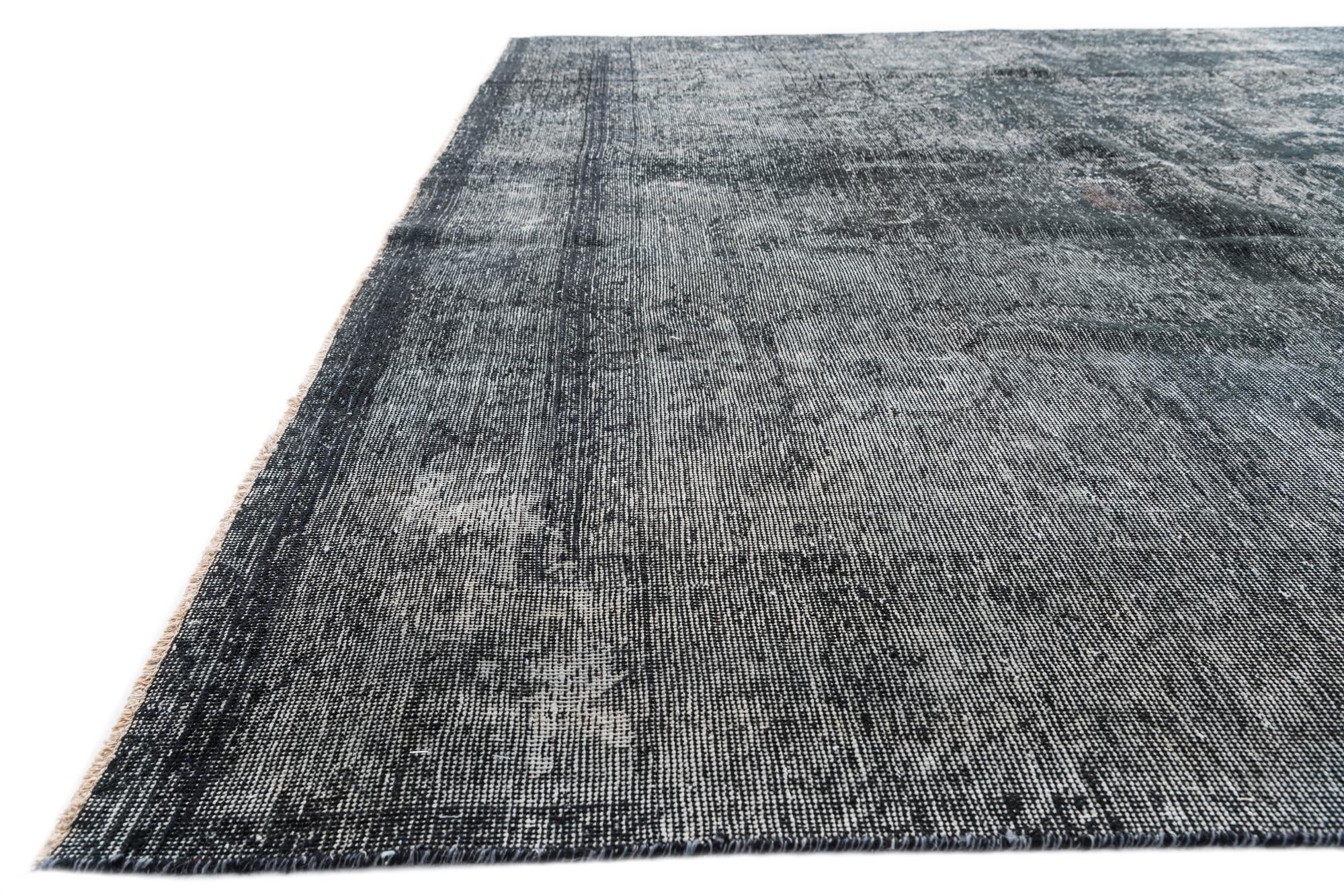 8' 8 x 12' 5 Hand Knotted Ultra Vintage Persian Wool Rug