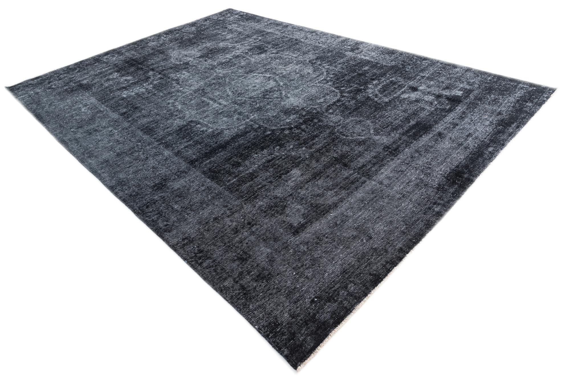 9' x 12' 5 Hand Knotted Ultra Vintage Persian Wool Rug
