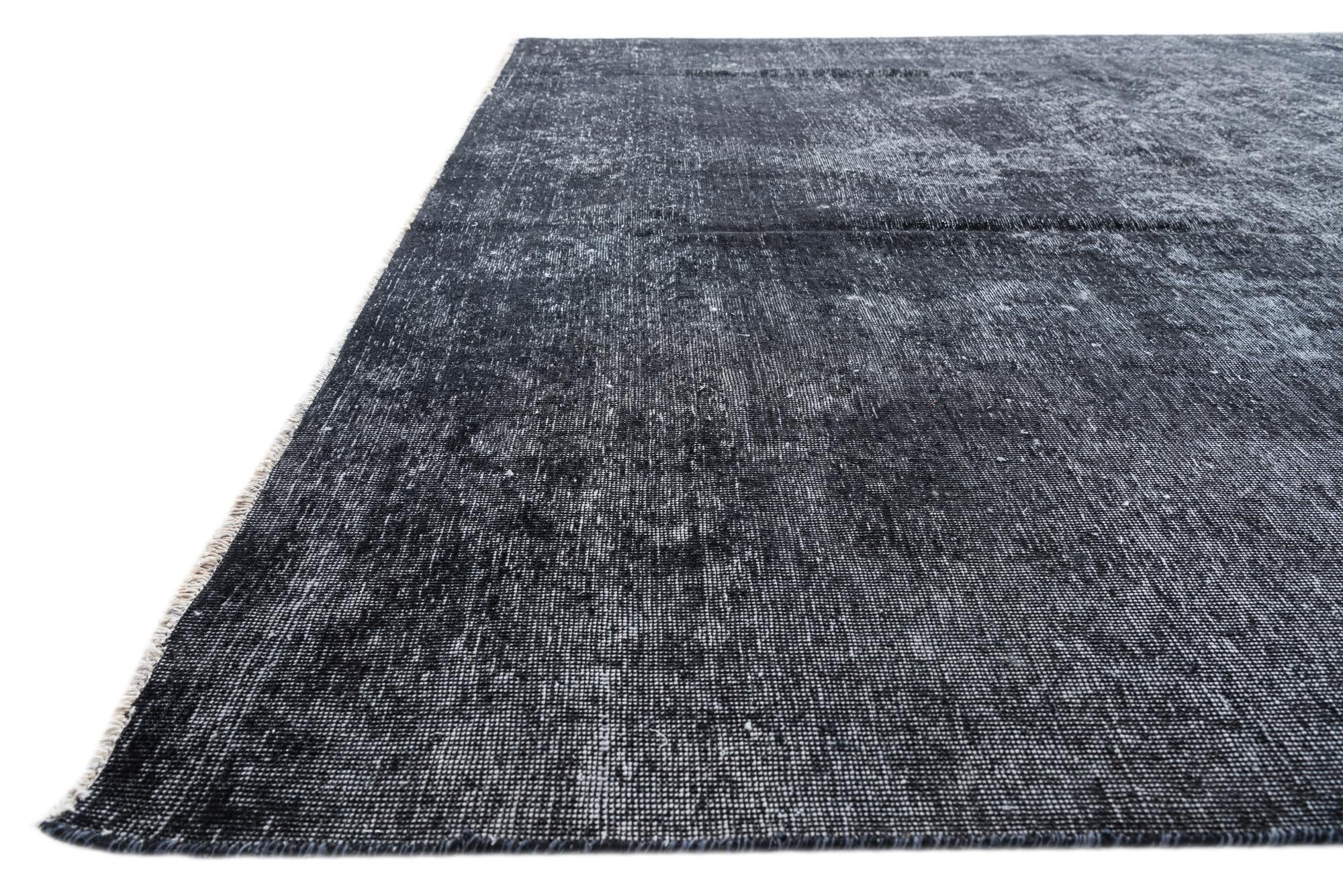 9' x 12' 5 Hand Knotted Ultra Vintage Persian Wool Rug