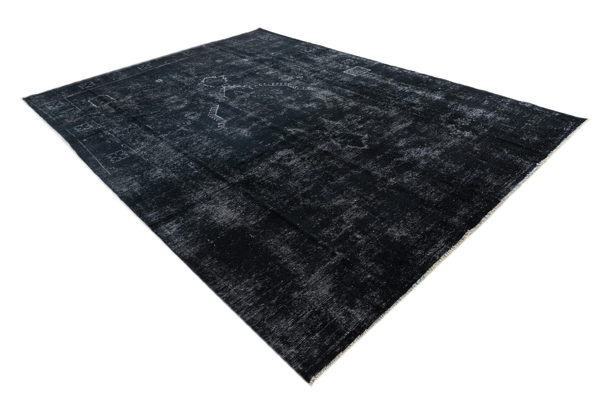 9' 3 x 12' 7 Hand Knotted Ultra Vintage Persian Wool Rug