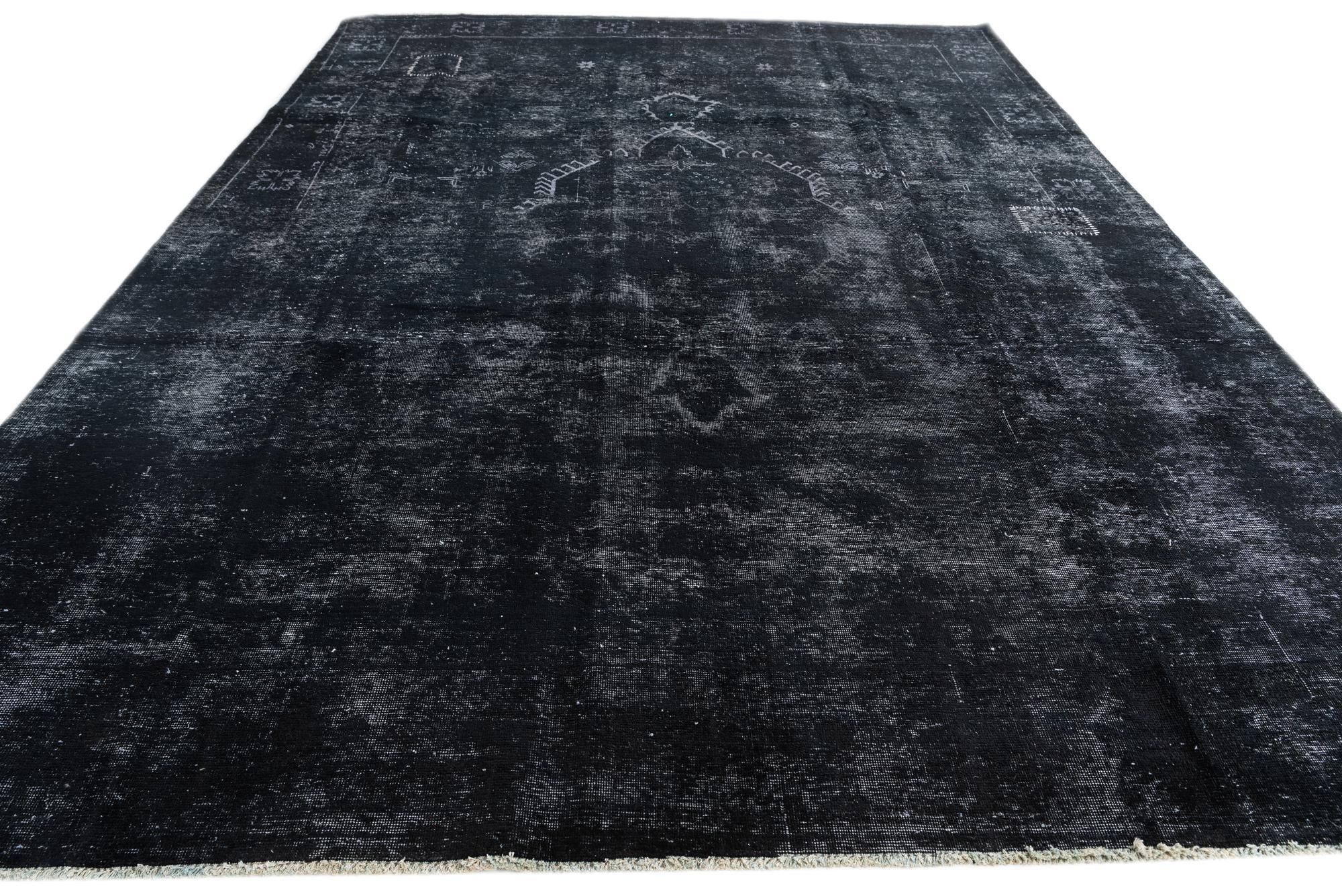 9' 3 x 12' 7 Hand Knotted Ultra Vintage Persian Wool Rug