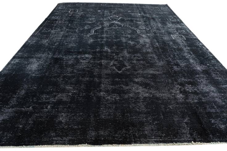 Detail image of 9' 3 x 12' 7 Hand Knotted Ultra Vintage Persian Wool Rug