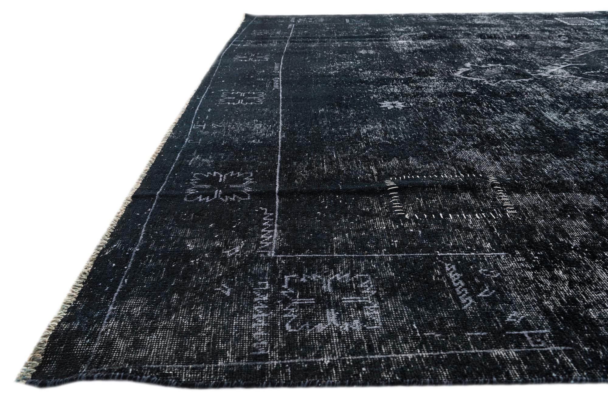 9' 3 x 12' 7 Hand Knotted Ultra Vintage Persian Wool Rug