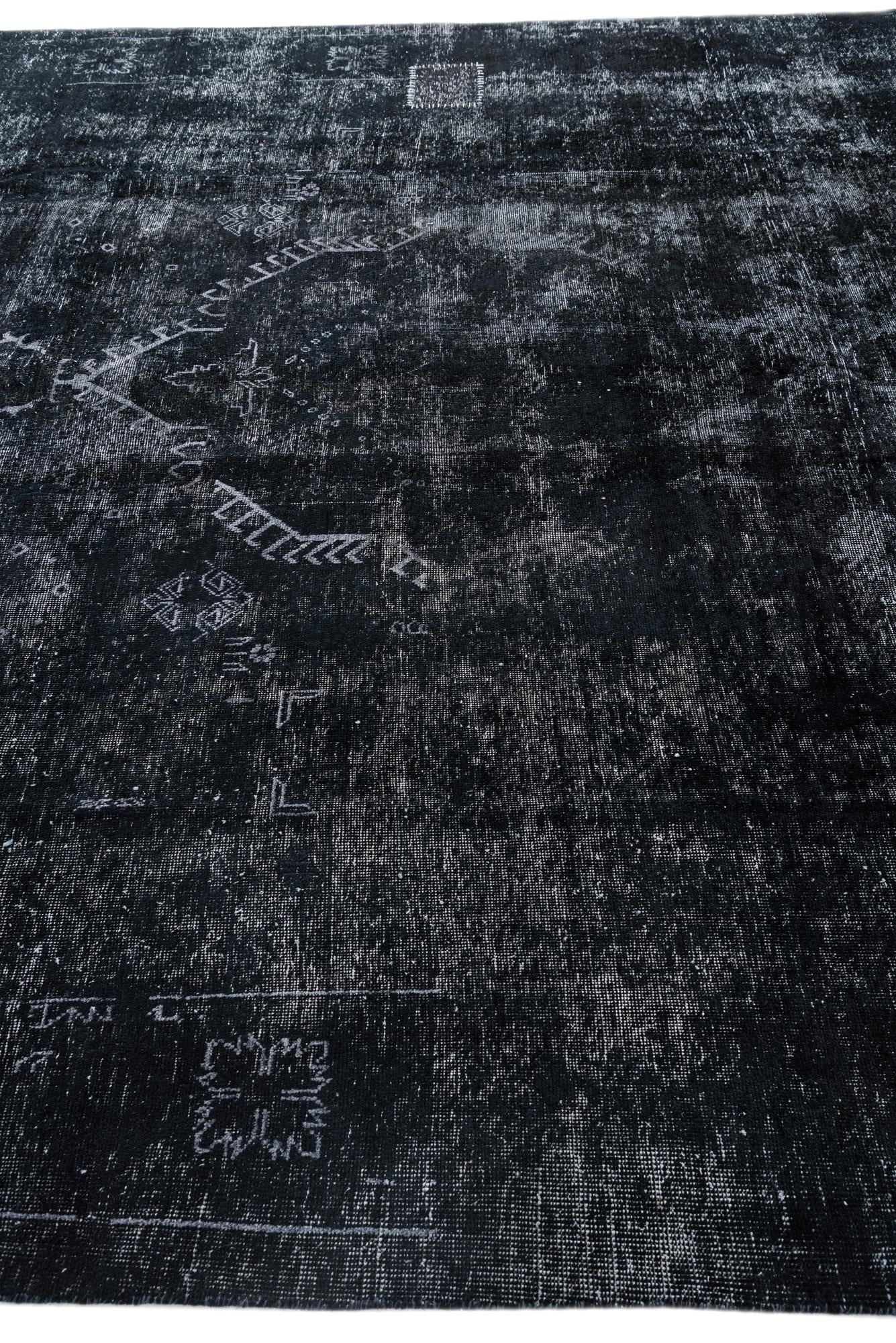 9' 3 x 12' 7 Hand Knotted Ultra Vintage Persian Wool Rug