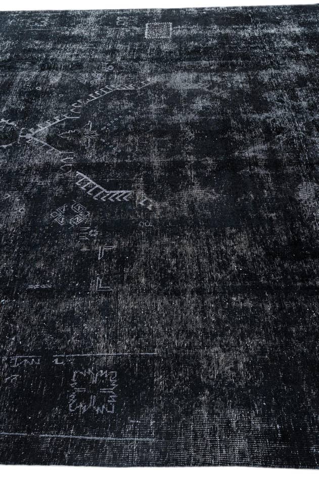 Detail image of 9' 3 x 12' 7 Hand Knotted Ultra Vintage Persian Wool Rug