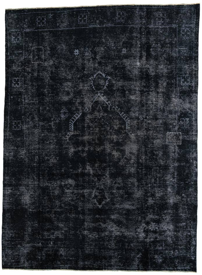 Detail image of 9' 3 x 12' 7 Hand Knotted Ultra Vintage Persian Wool Rug