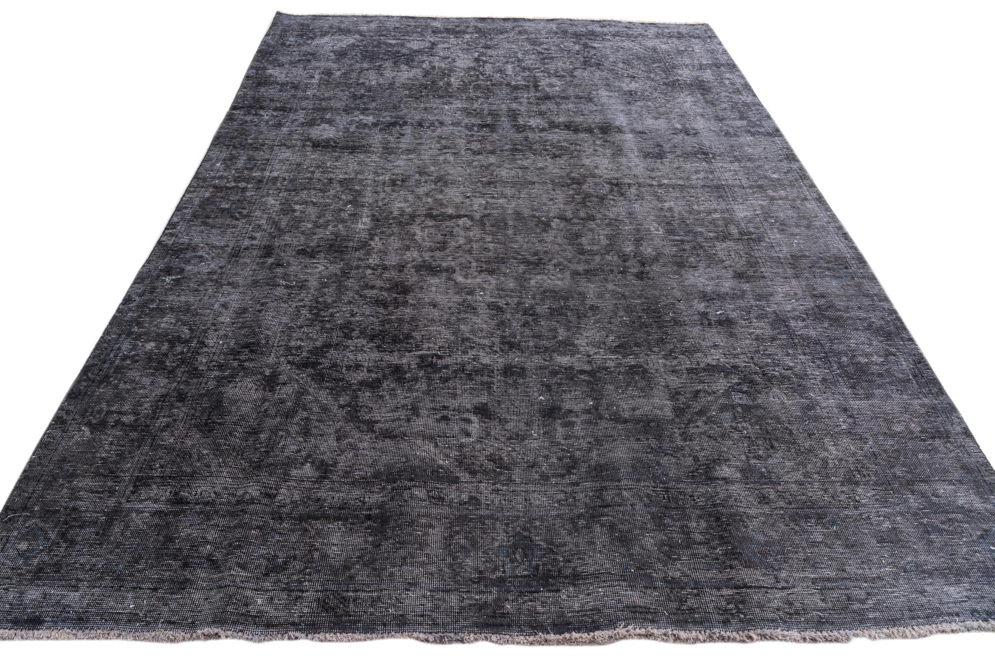 6' 2 x 9' 6 Hand Knotted Ultra Vintage Persian Wool Rug