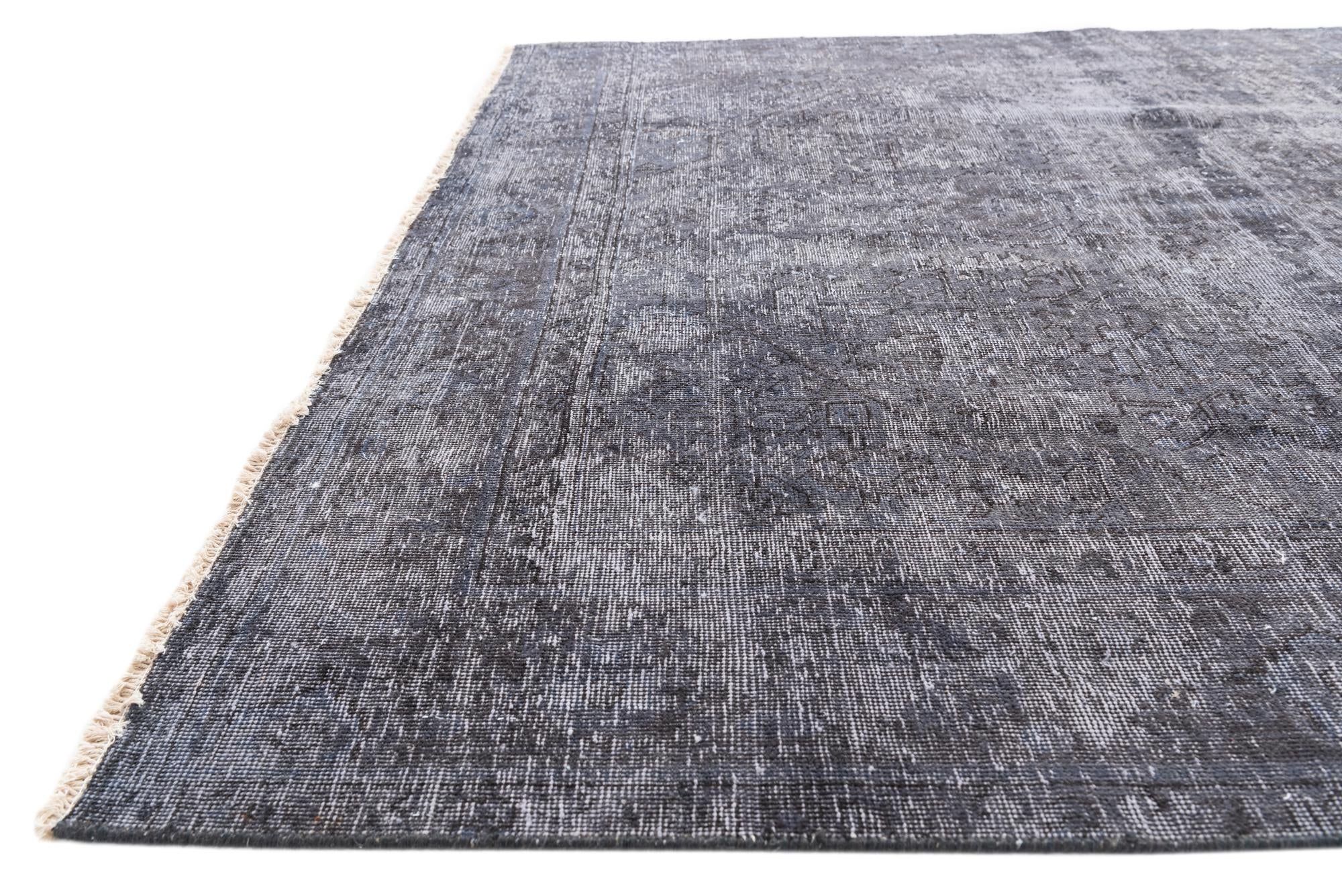 6' 2 x 9' 6 Hand Knotted Ultra Vintage Persian Wool Rug
