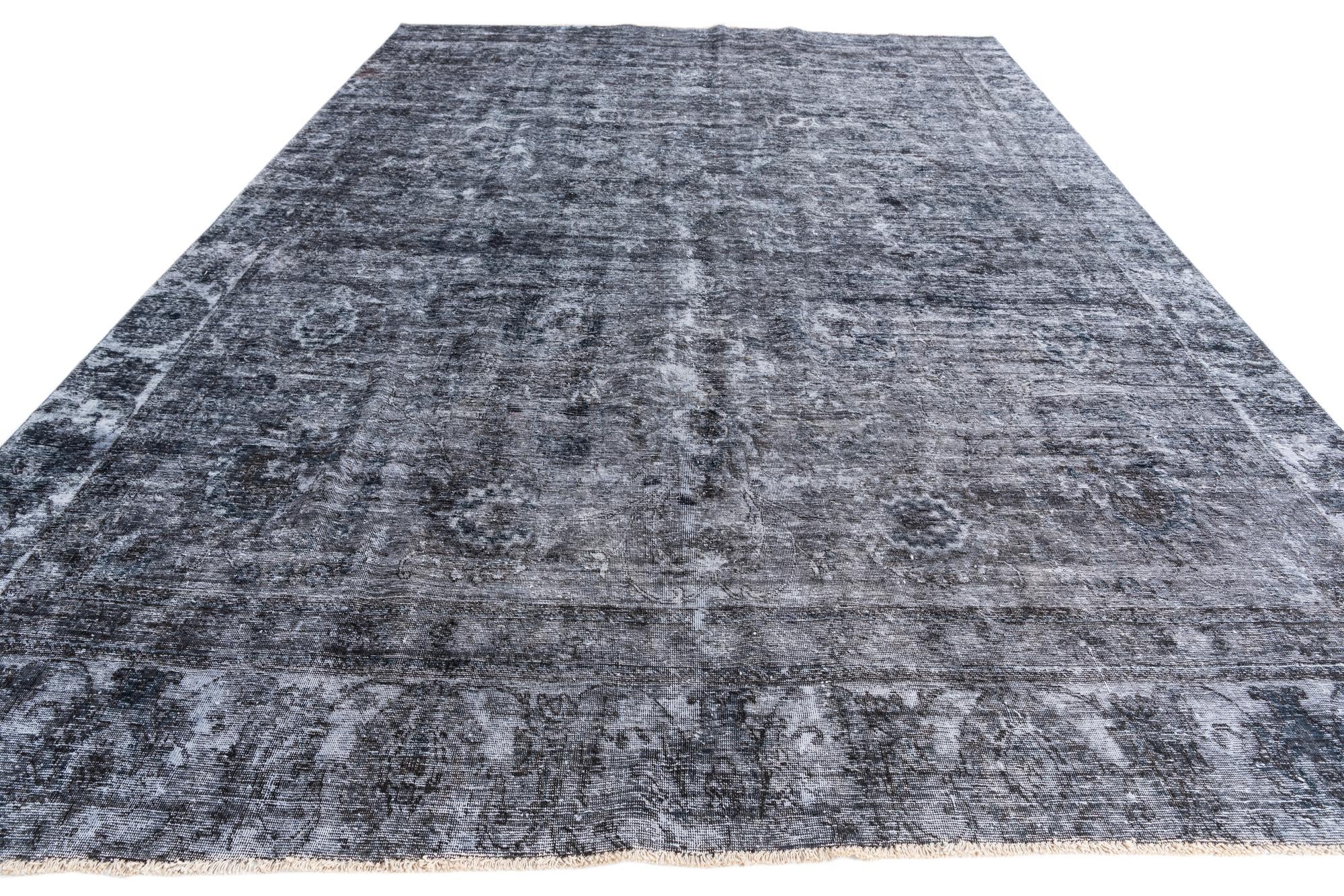 9' 6 x 13' 5 Hand Knotted Ultra Vintage Persian Wool Rug