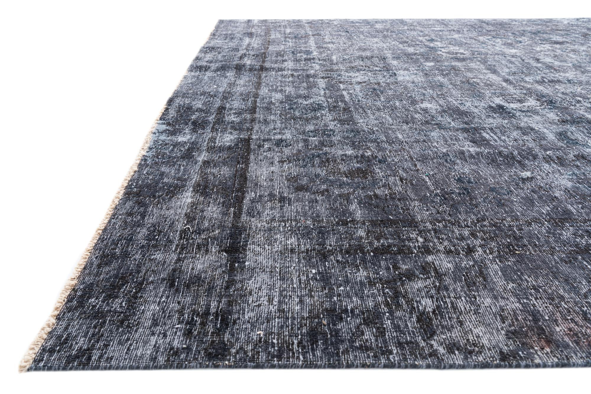 9' 6 x 13' 5 Hand Knotted Ultra Vintage Persian Wool Rug
