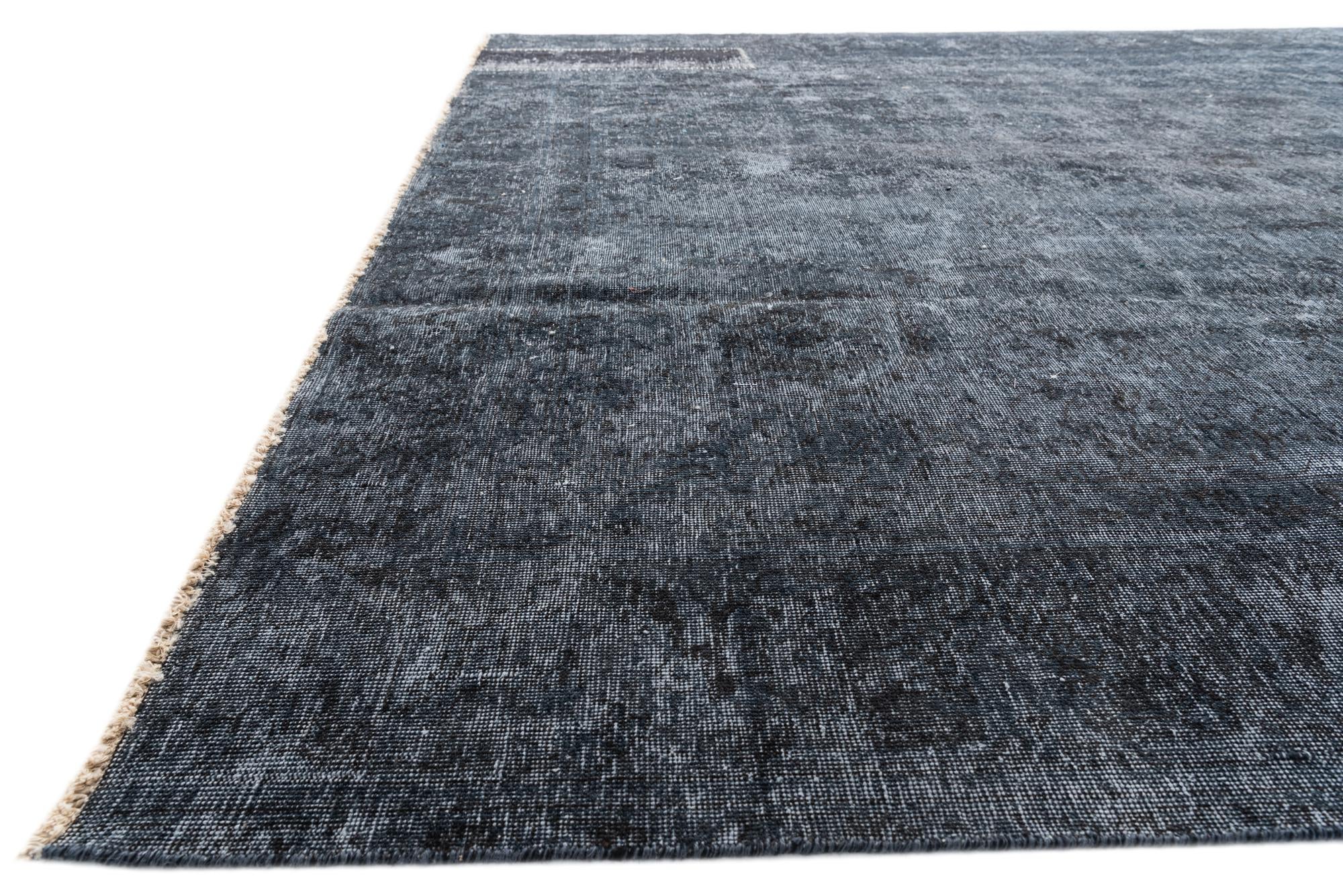 9' 3 x 12' 3 Hand Knotted Ultra Vintage Persian Wool Rug