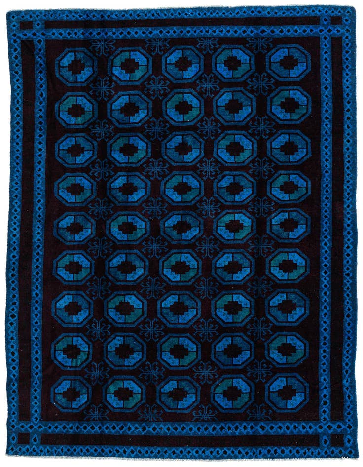 Detail image of 6' 2 x 9' 4 Hand Knotted Ultra Vintage Wool Rug