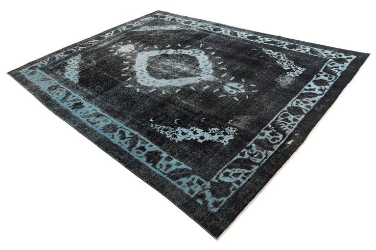 Detail image of 8' 4 x 11' Hand Knotted Ultra Vintage Persian Wool Rug