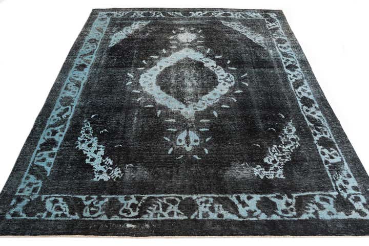 8' 4 x 11' Hand Knotted Ultra Vintage Persian Wool Rug