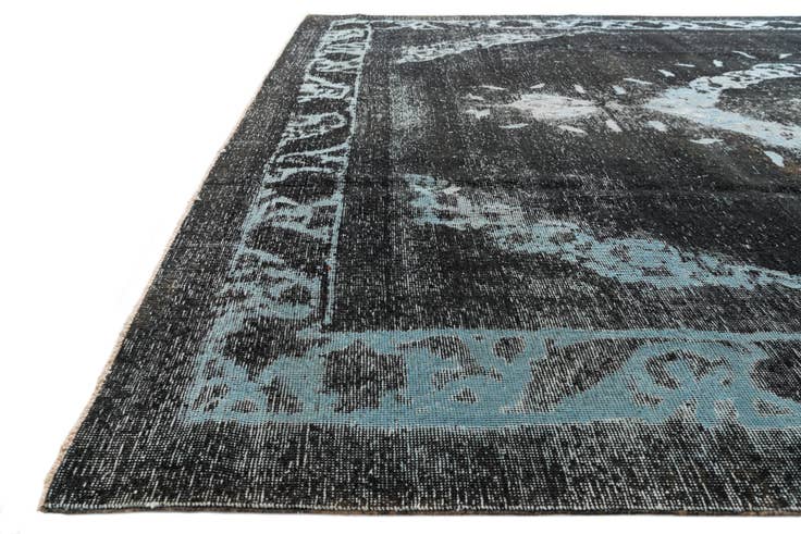 Detail image of 8' 4 x 11' Hand Knotted Ultra Vintage Persian Wool Rug