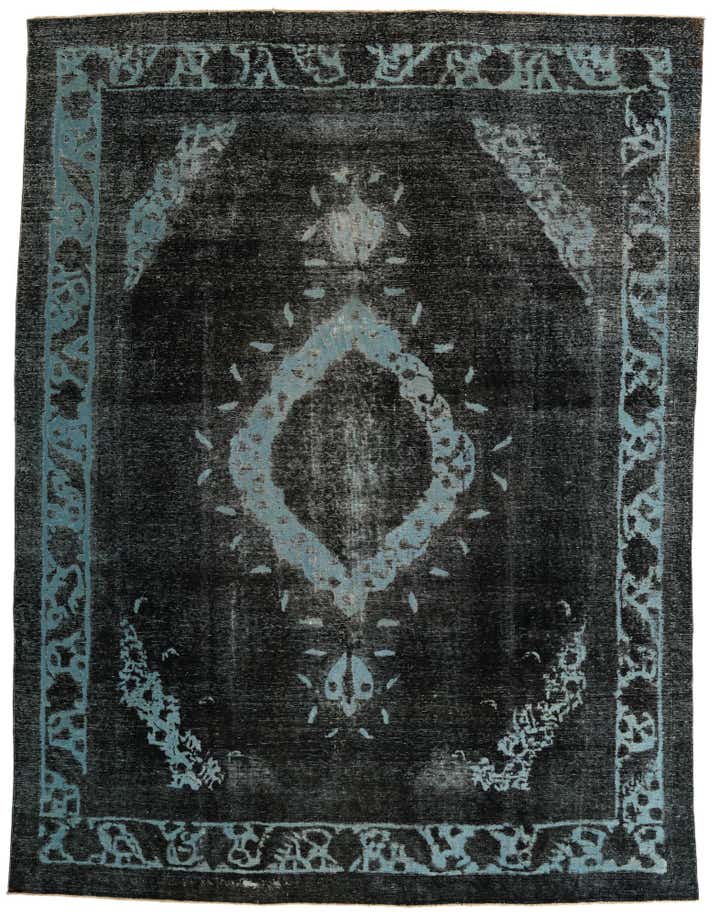 8' 4 x 11' Hand Knotted Ultra Vintage Persian Wool Rug