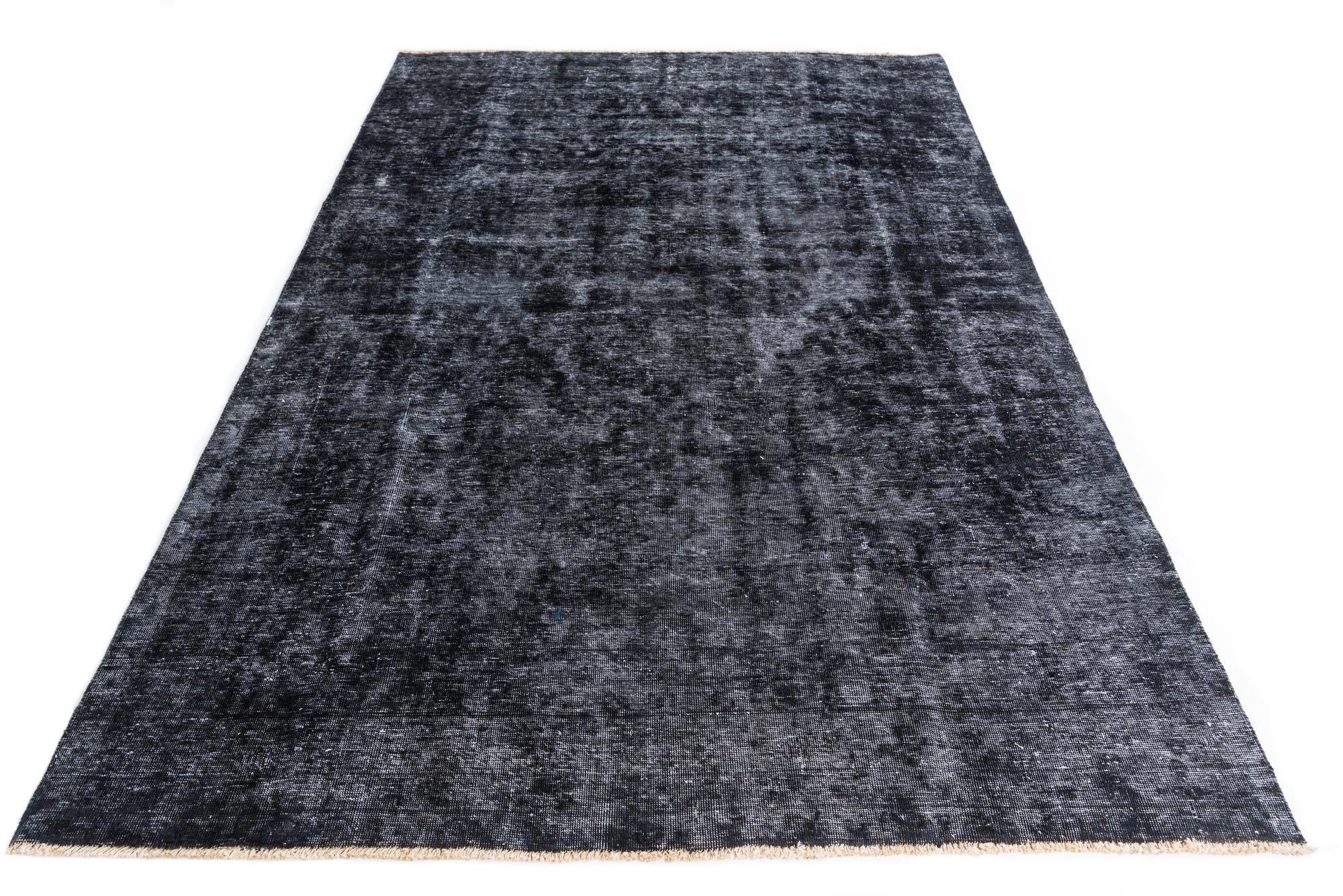 6' 7 x 9' 4 Hand Knotted Ultra Vintage Persian Wool Rug