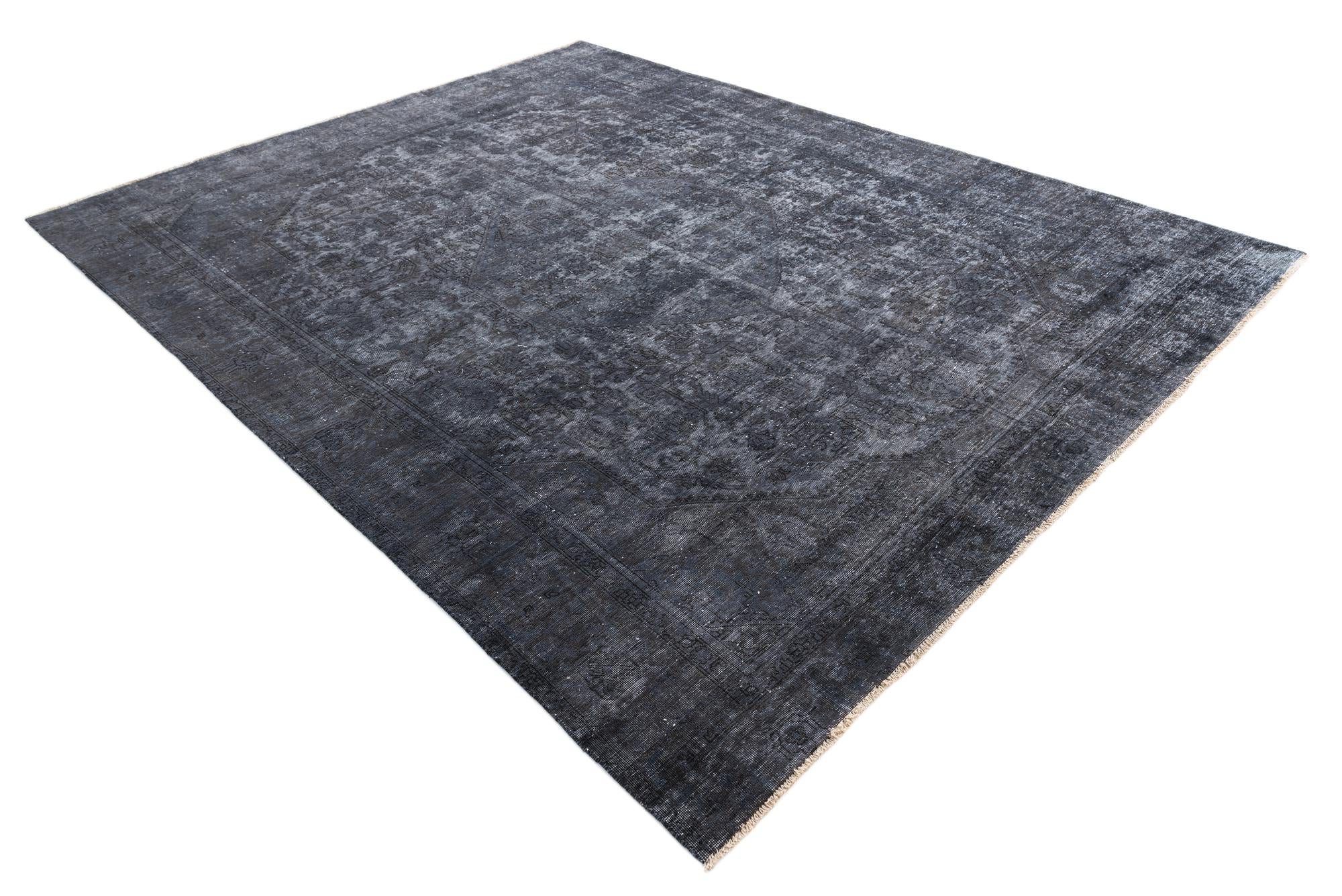 9' 3 x 11' 10 Hand Knotted Ultra Vintage Persian Wool Rug