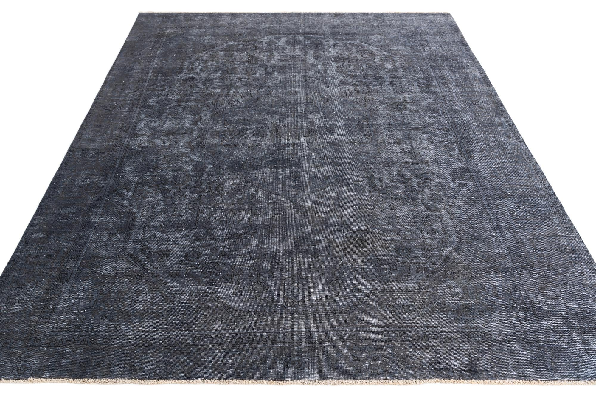 9' 3 x 11' 10 Hand Knotted Ultra Vintage Persian Wool Rug