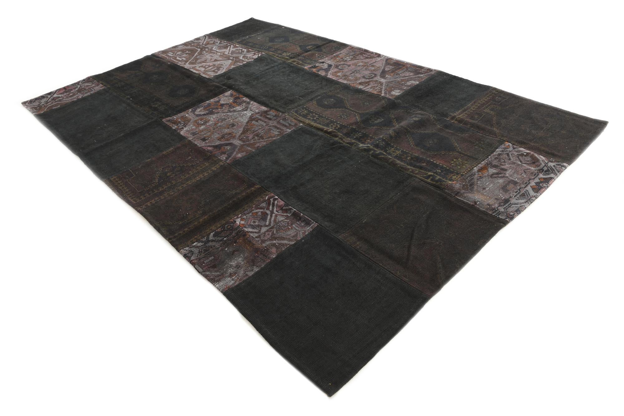 6' 9 x 10' Hand Knotted Ultra Vintage Persian Wool Rug