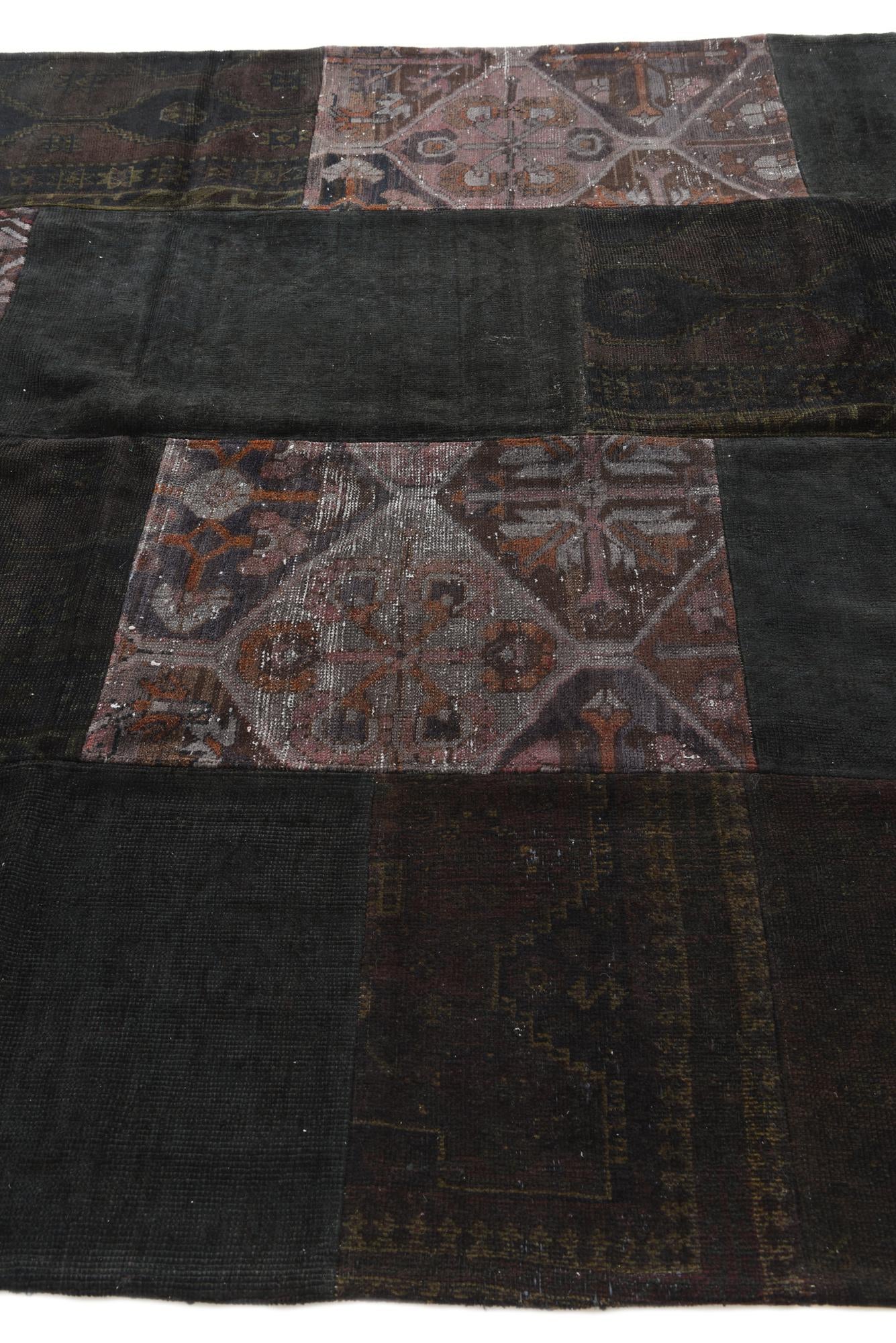 6' 9 x 10' Hand Knotted Ultra Vintage Persian Wool Rug