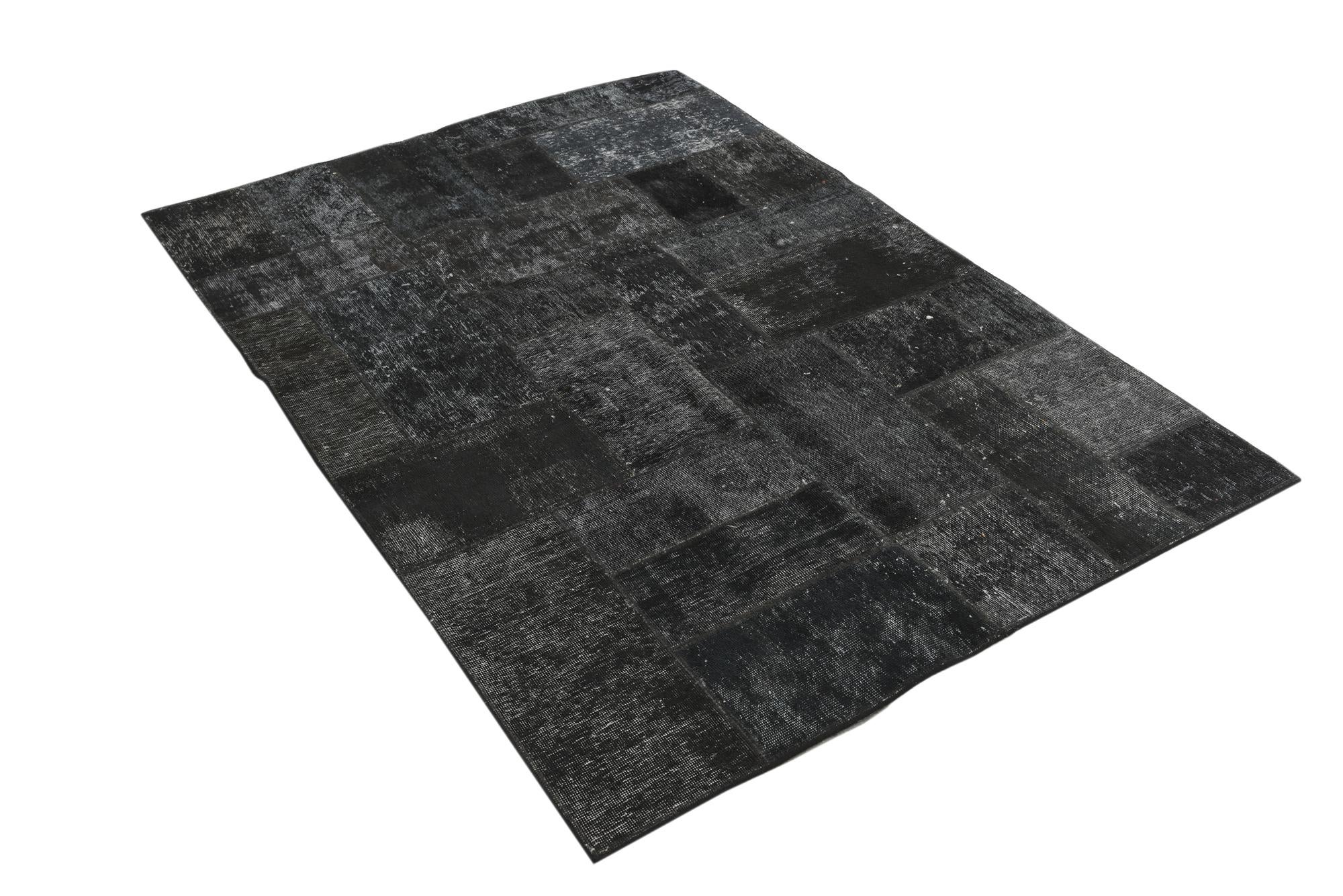 4' 10 x 6' 7 Hand Knotted Ultra Vintage Persian Wool Rug