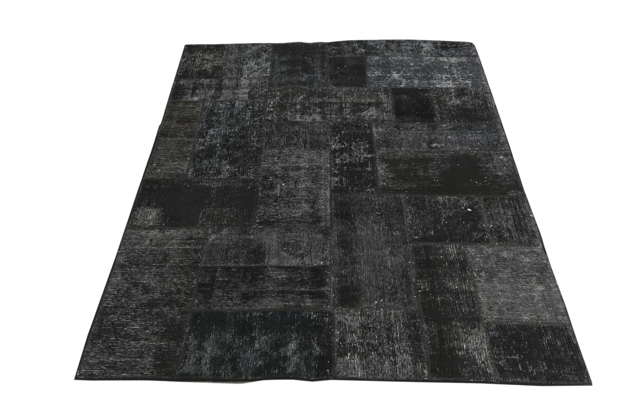4' 10 x 6' 7 Hand Knotted Ultra Vintage Persian Wool Rug
