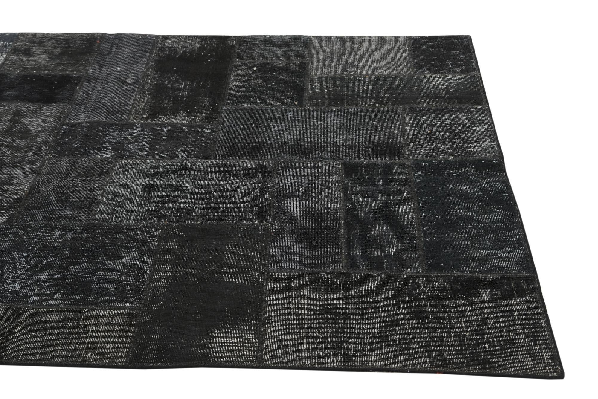 4' 10 x 6' 7 Hand Knotted Ultra Vintage Persian Wool Rug