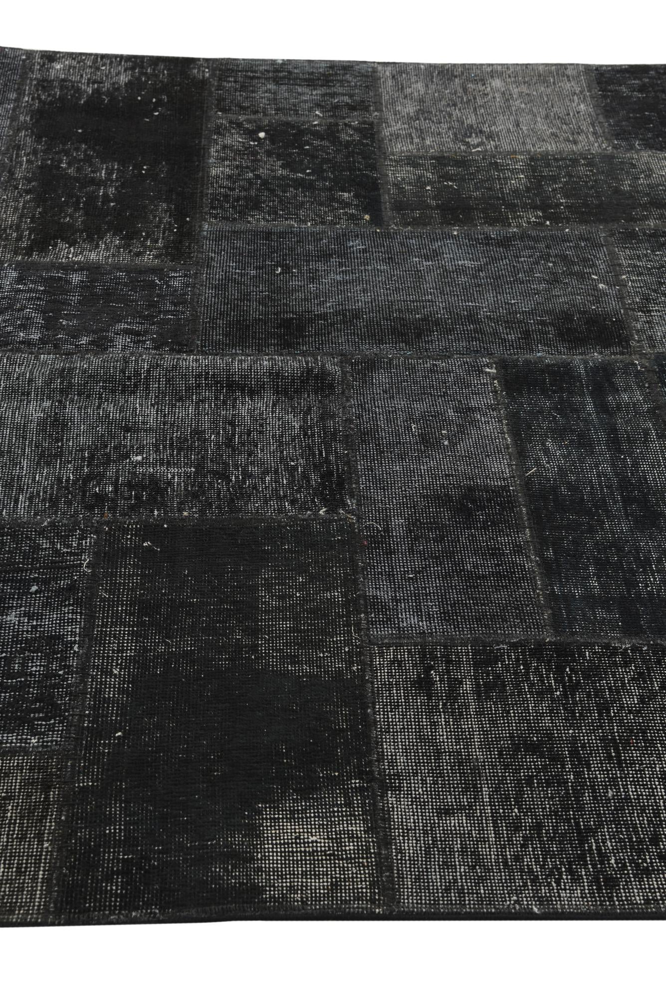 4' 10 x 6' 7 Hand Knotted Ultra Vintage Persian Wool Rug