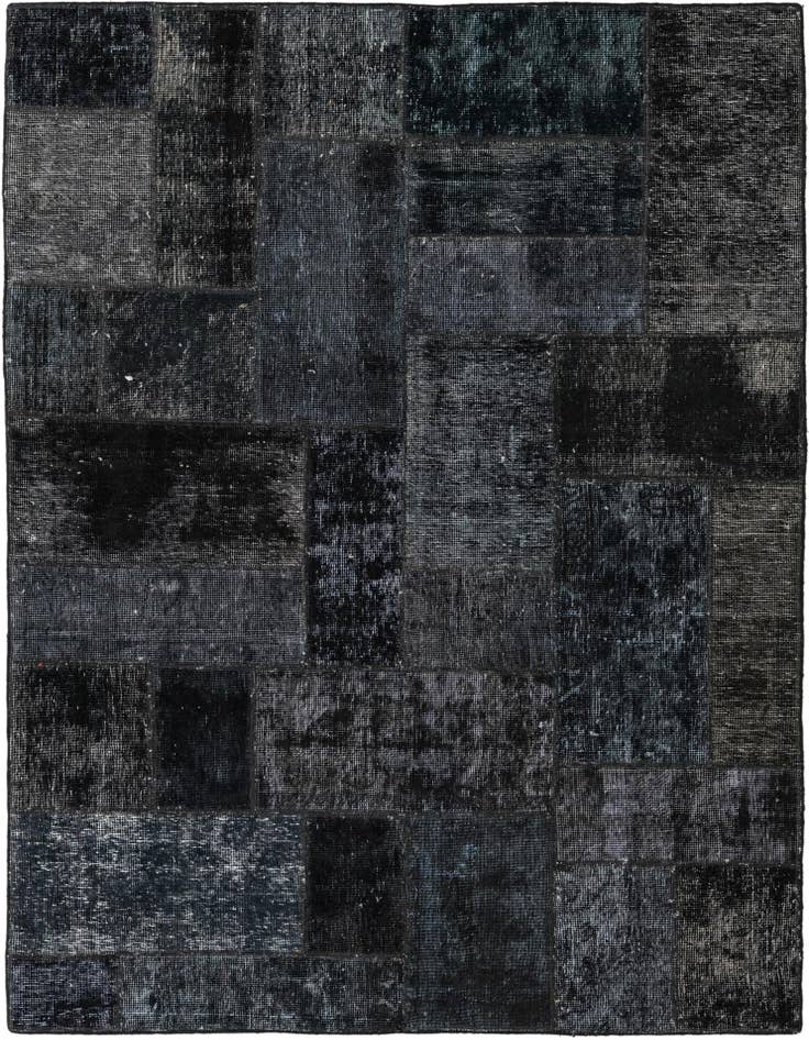 Detail image of 4' 10 x 6' 7 Hand Knotted Ultra Vintage Persian Wool Rug