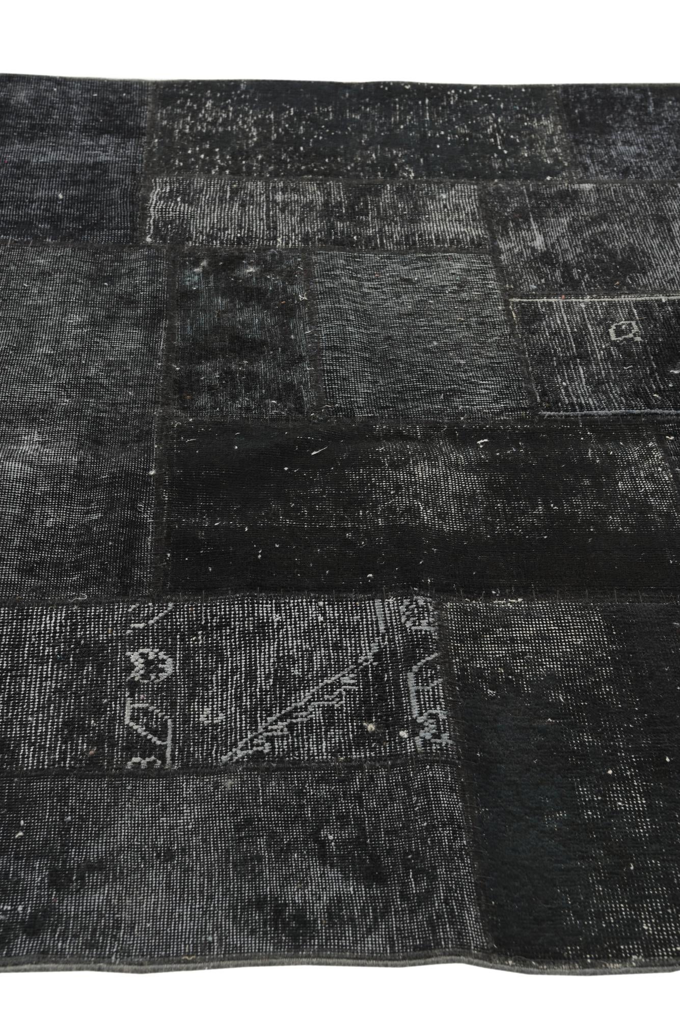 5' x 6' 8 Hand Knotted Ultra Vintage Persian Wool Rug
