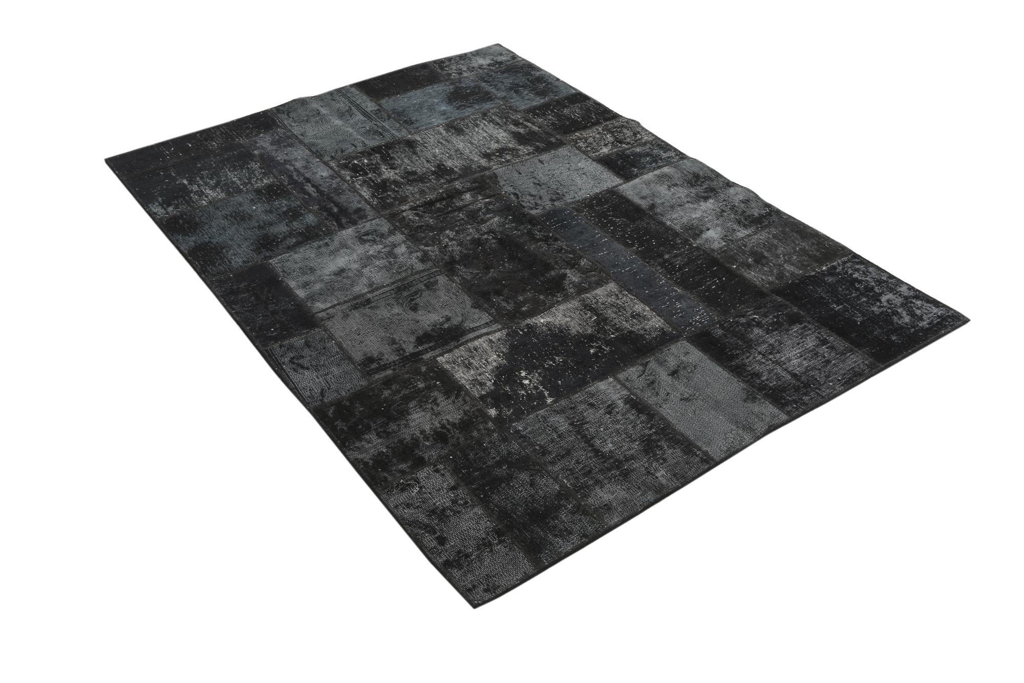 5' x 6' 8 Hand Knotted Ultra Vintage Persian Wool Rug