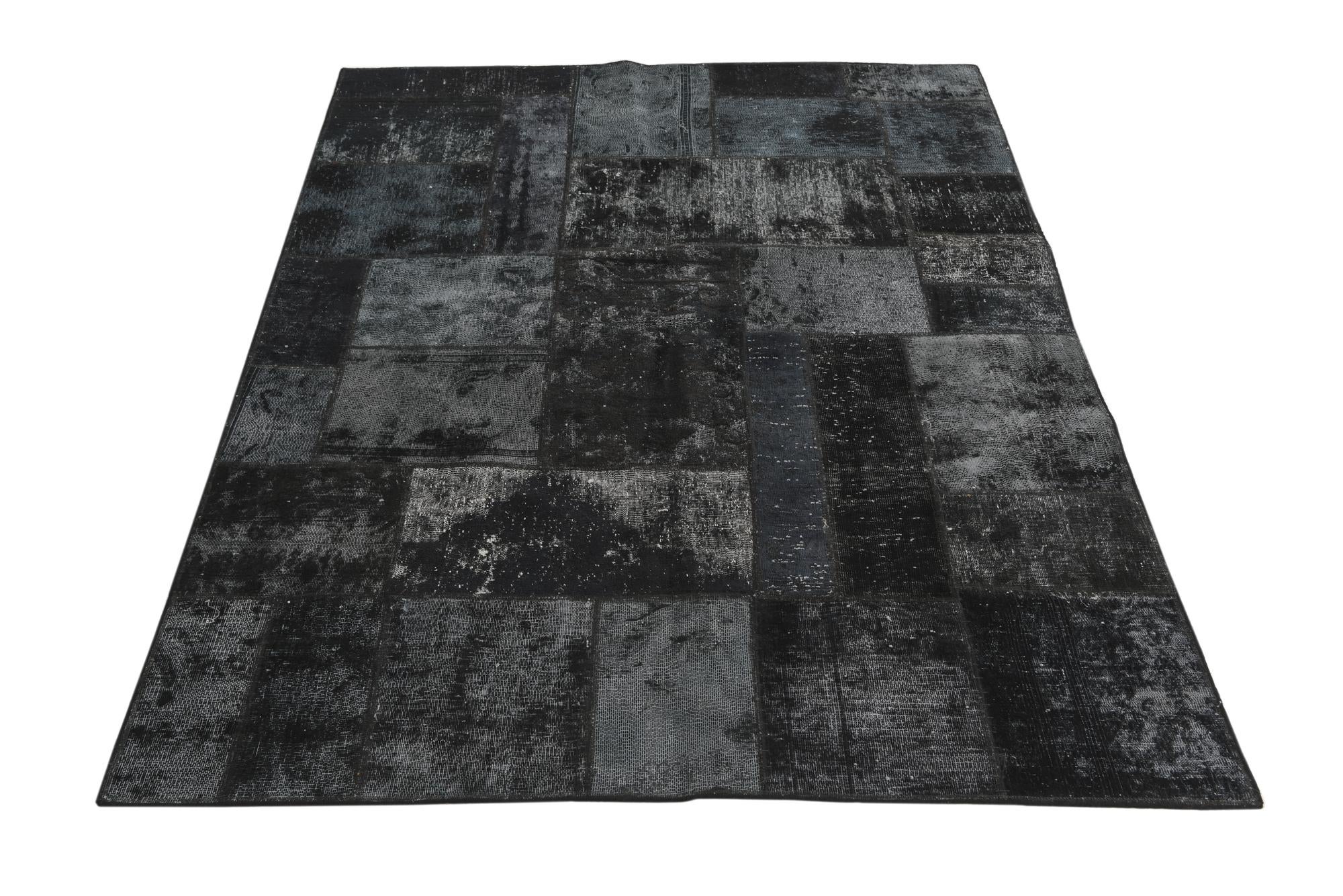 5' x 6' 8 Hand Knotted Ultra Vintage Persian Wool Rug